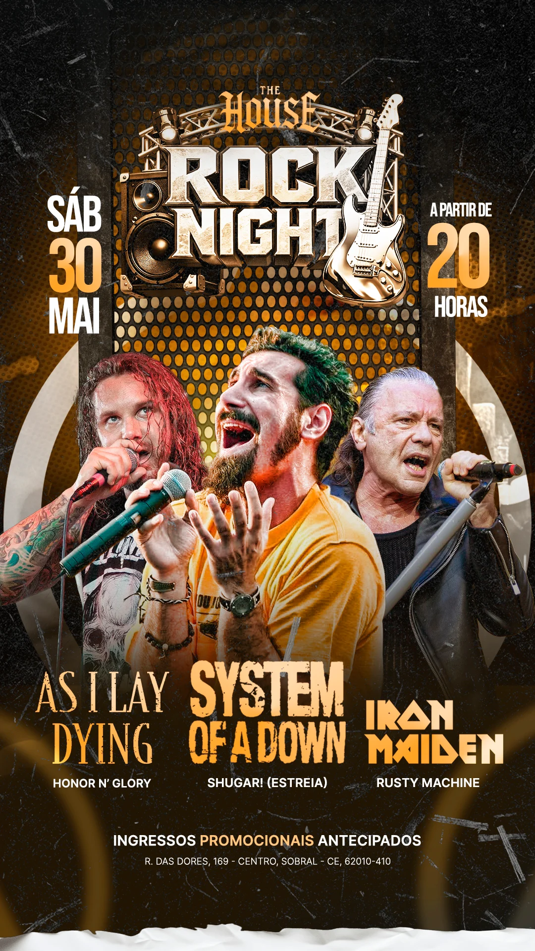 Rock Night - As I Lay Dying - System Of A Down - Iron Maiden