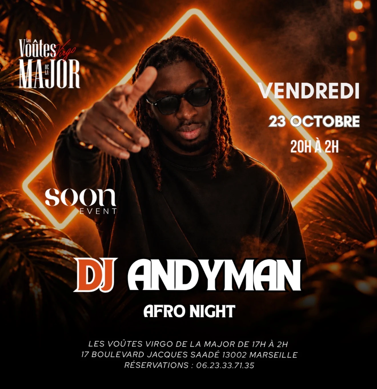 Afro Night - Dj Andyman - Afro & Shatta - Entrée Gratuite