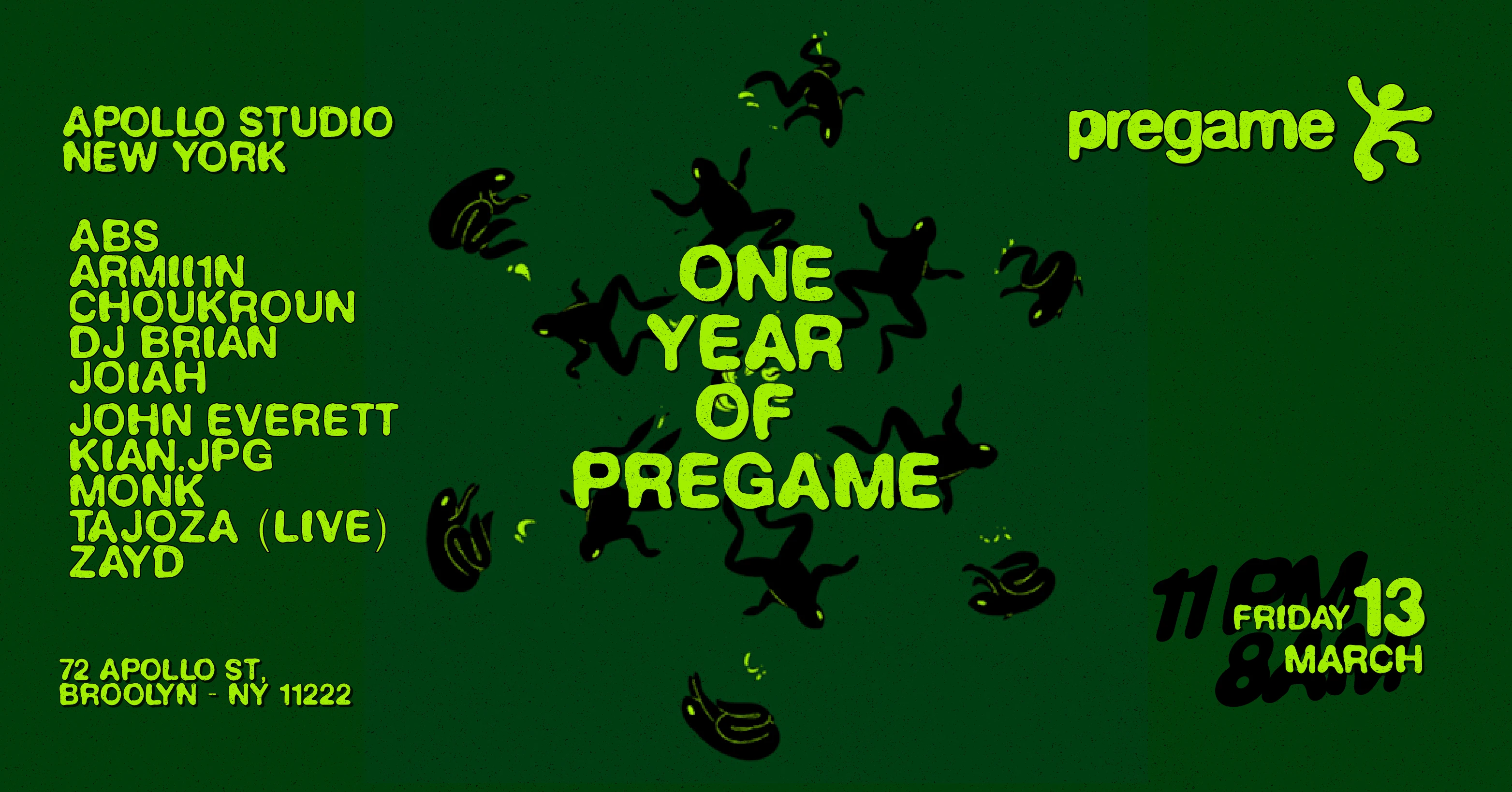 Apollo Studio Presents Pregame W/Abs, Armii1n, Choukroun