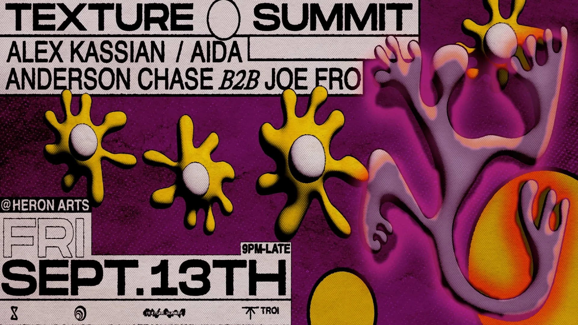 Texture Summit Pres: Alex Kassian (Love On The Rocks) & Aida