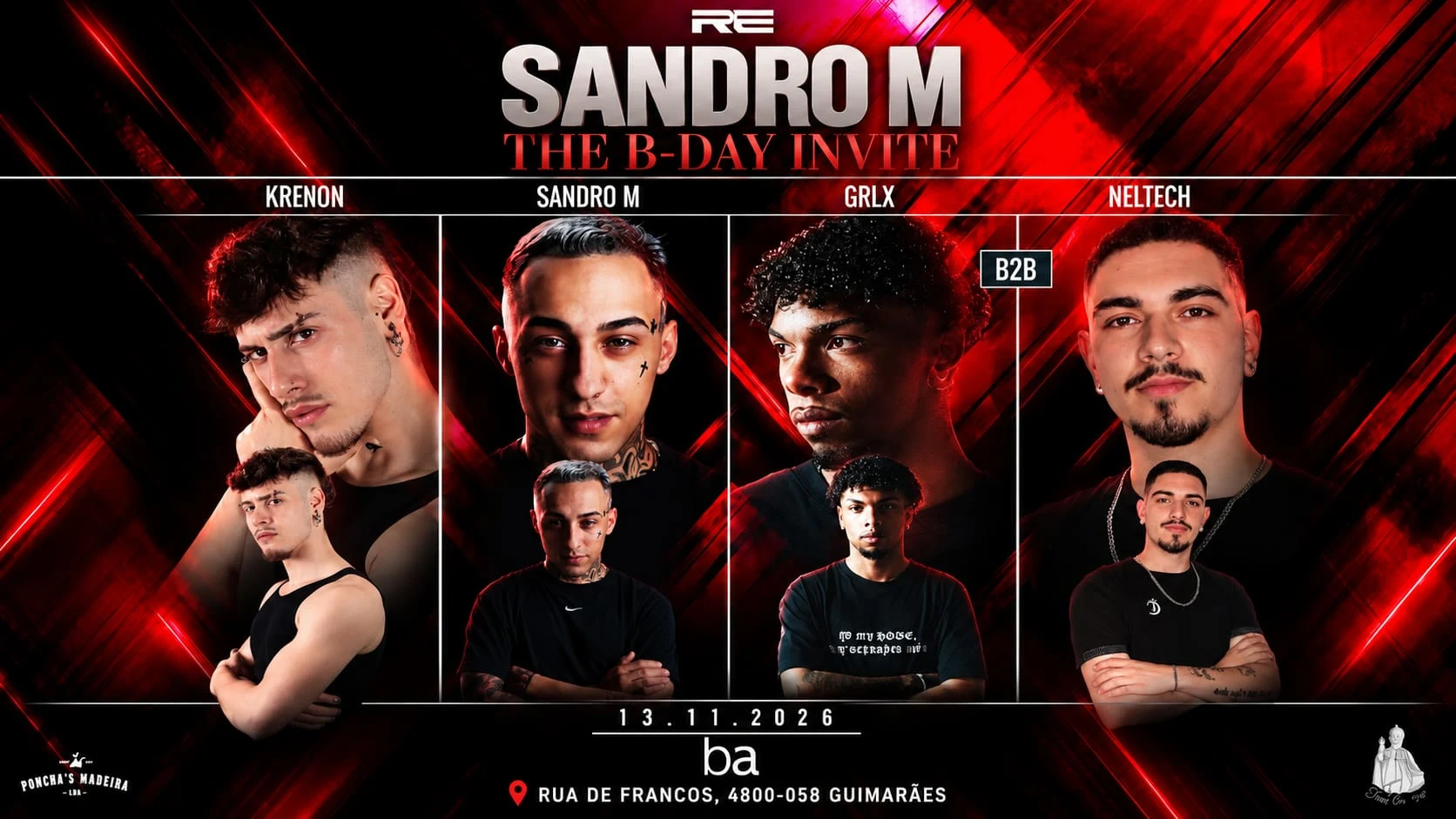Rhythm Events #40 Sandro M The B-Day Invite