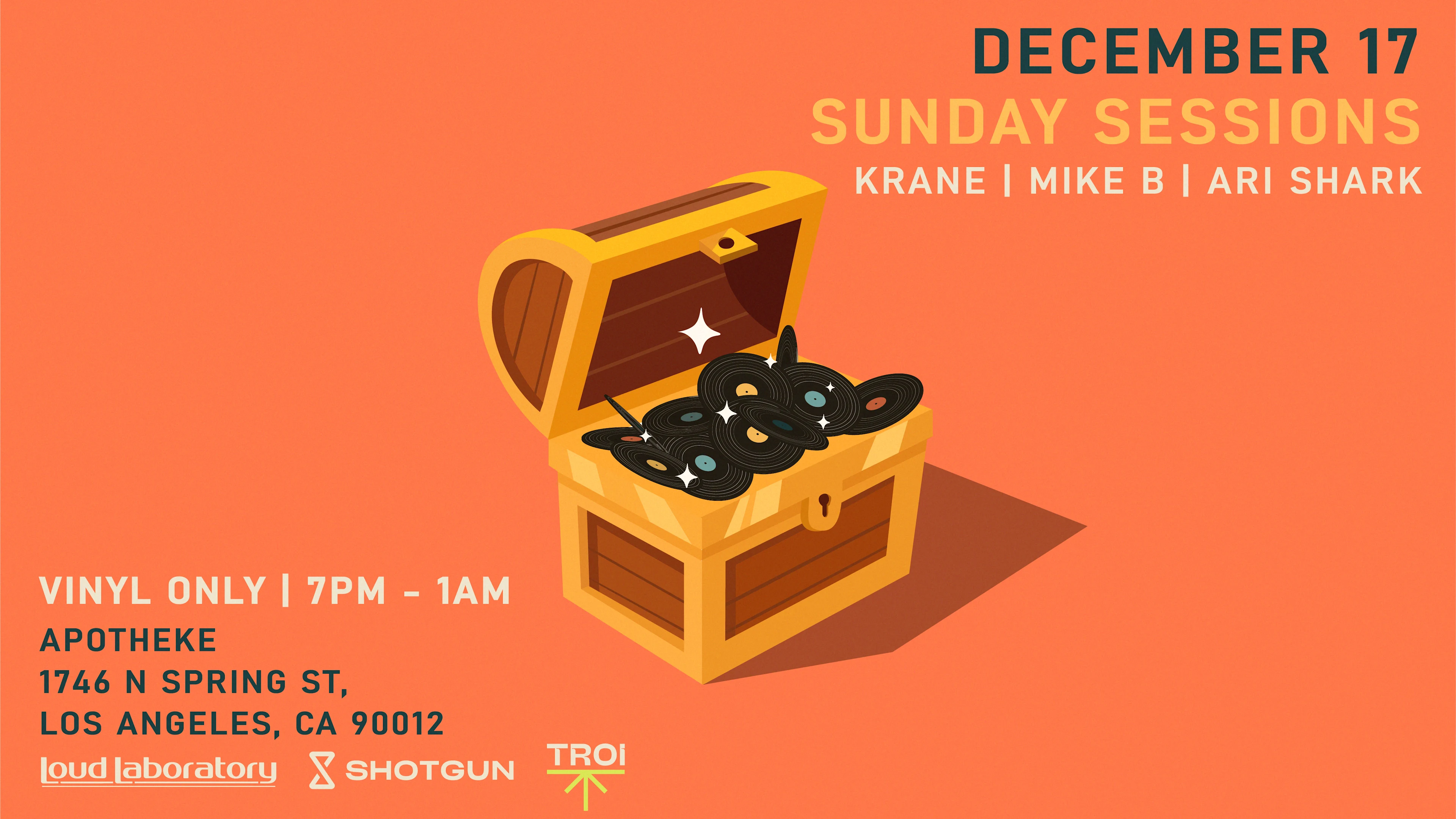Sunday Sessions La (Vinyl Only) 12/17/23