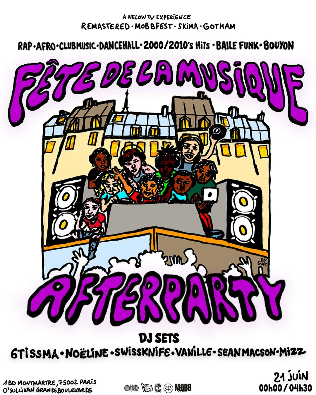 Fête De La Musique Nelow Tv X O'sullivans Grands Boulevards