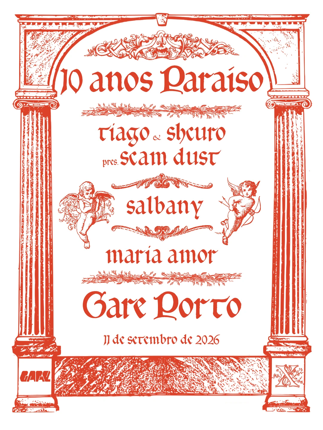 10y Paraíso: Scam Dust (Tiago & Shcuro), Salbany, Maria Amor
