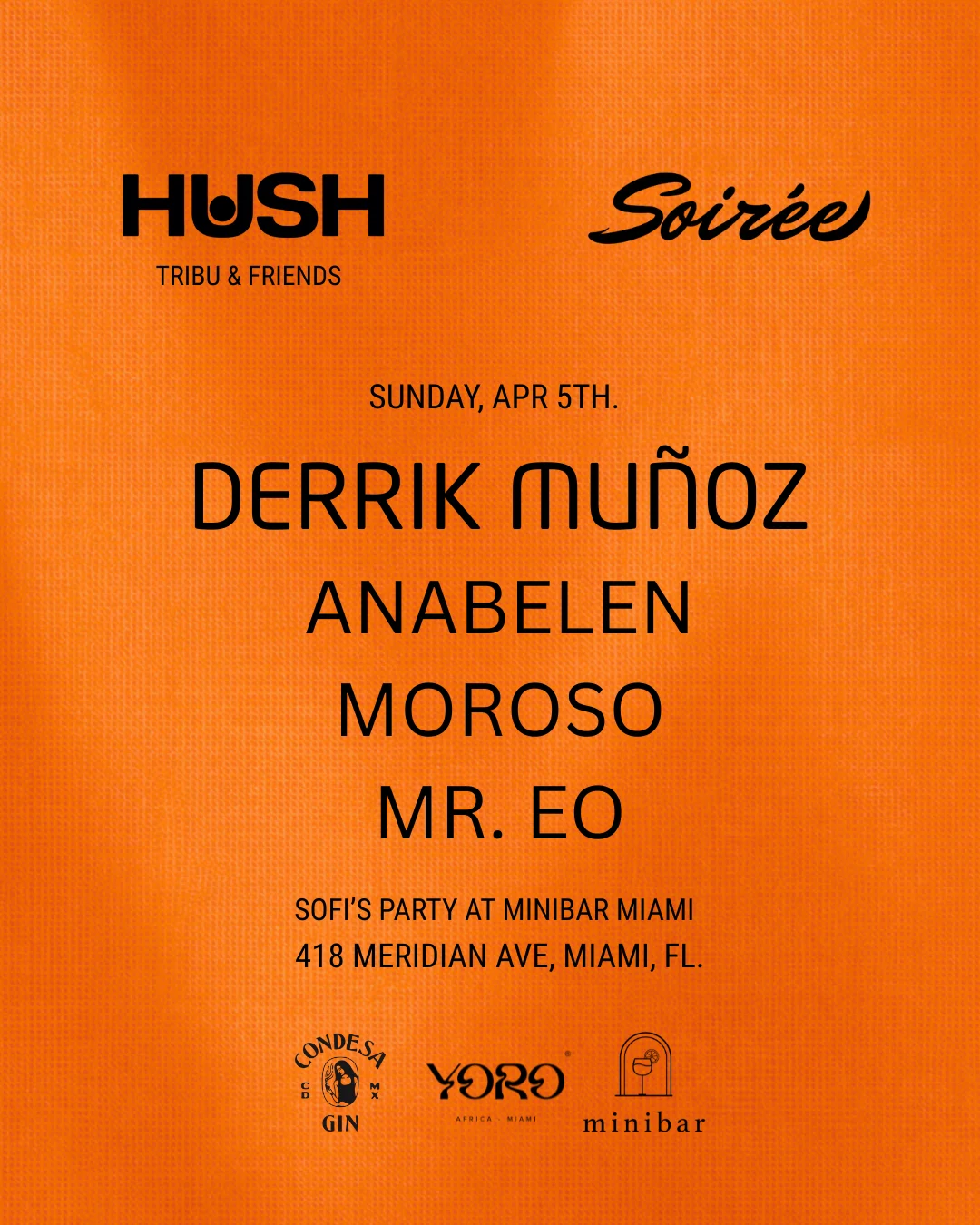 Hush Hush X Soiree At Minibar Miami