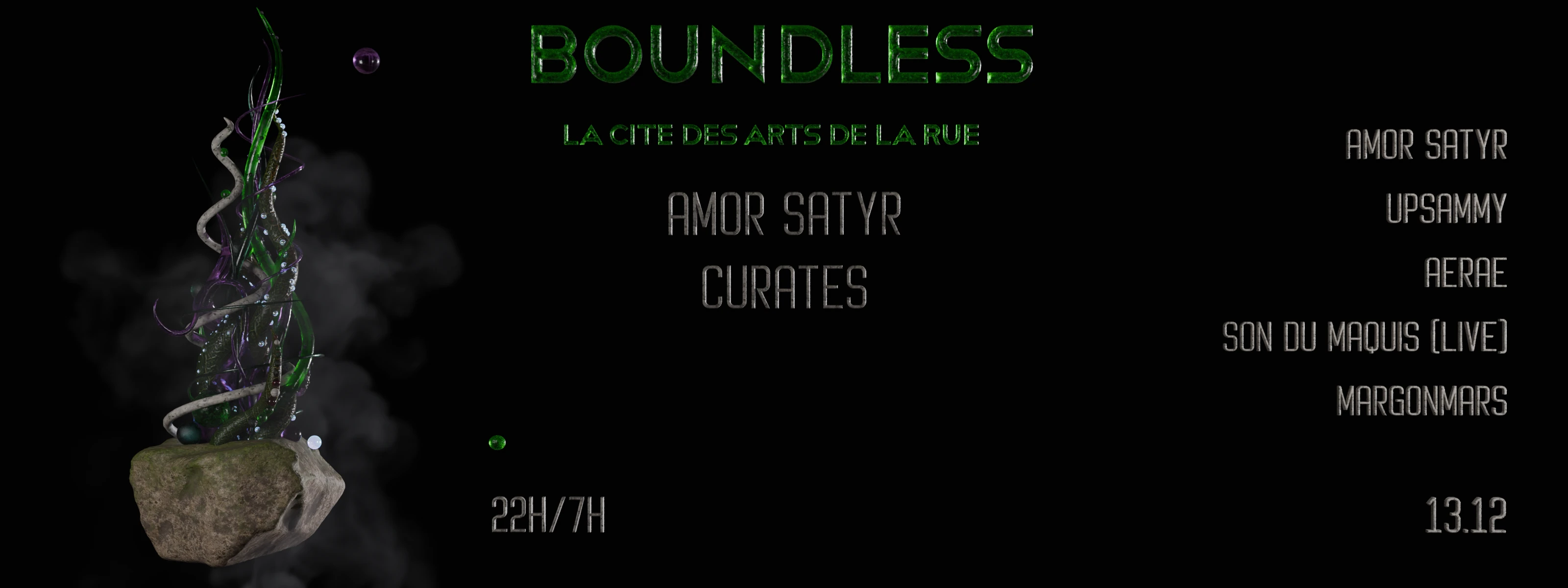 Boundless X Amor Satyr Curates