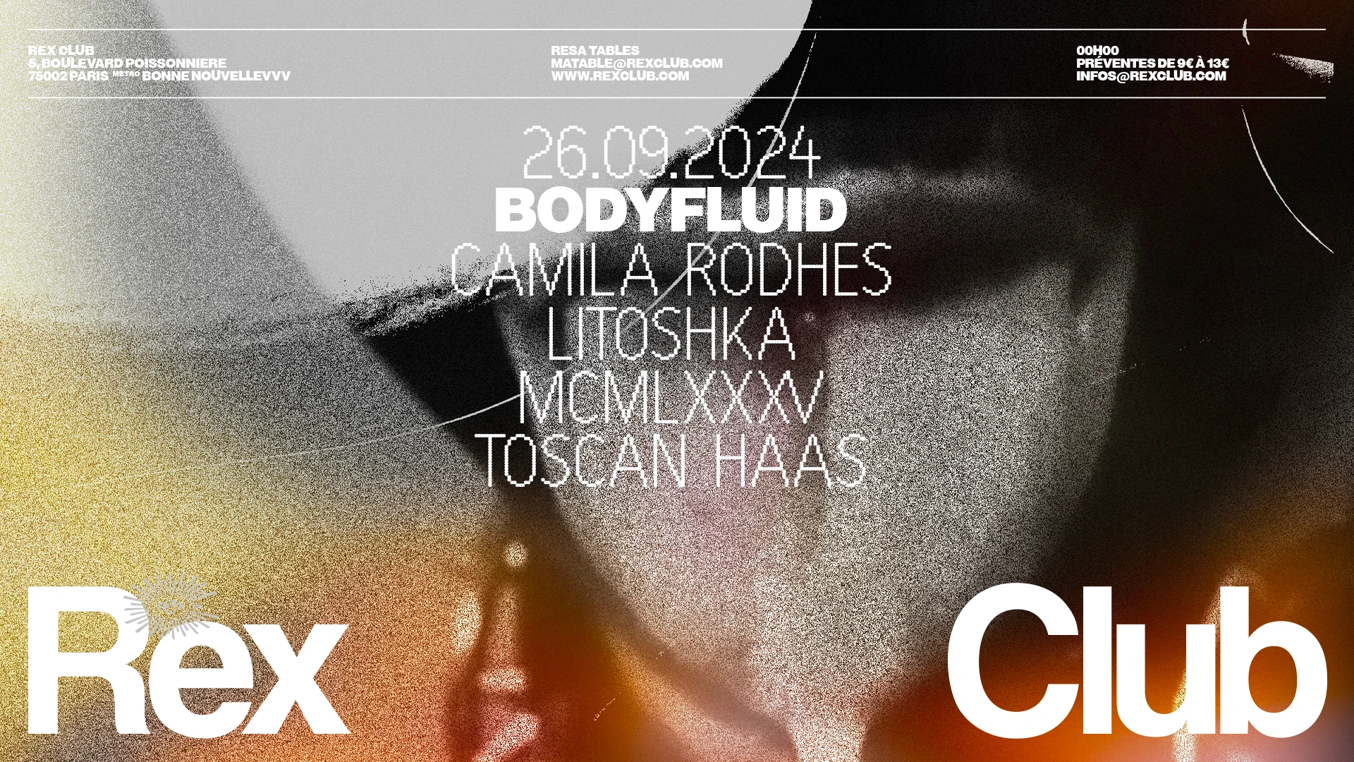 Bodyfluid: Camila Rodhes, Litoshka, MCMLXXXV, Toscan Haas