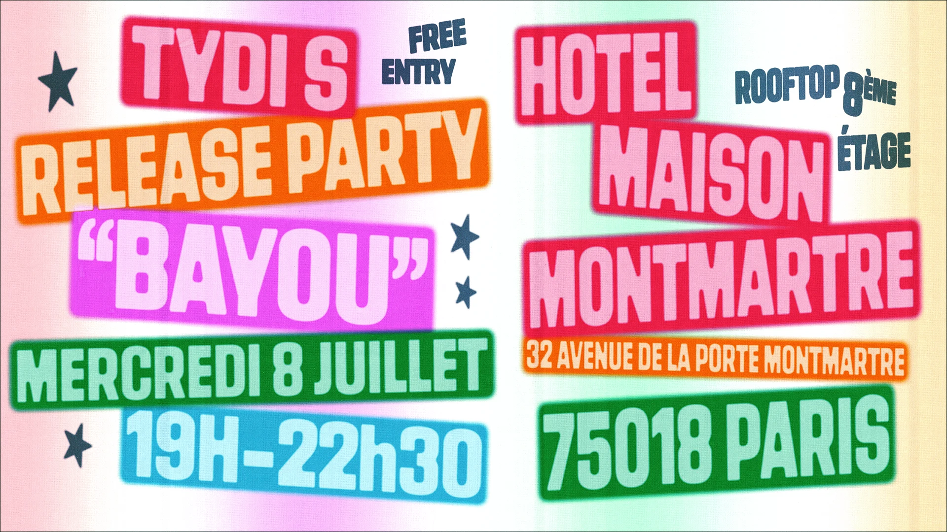 Release Party Ep Tydi S - "Bayou"