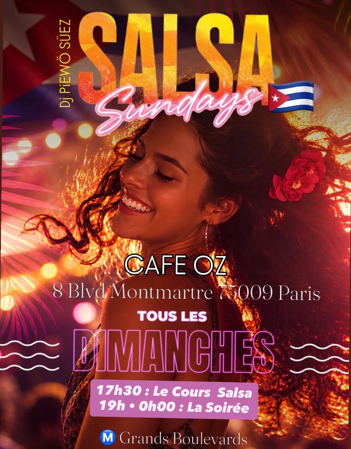 Dimanche / Cours & Soiree Salsa Paris