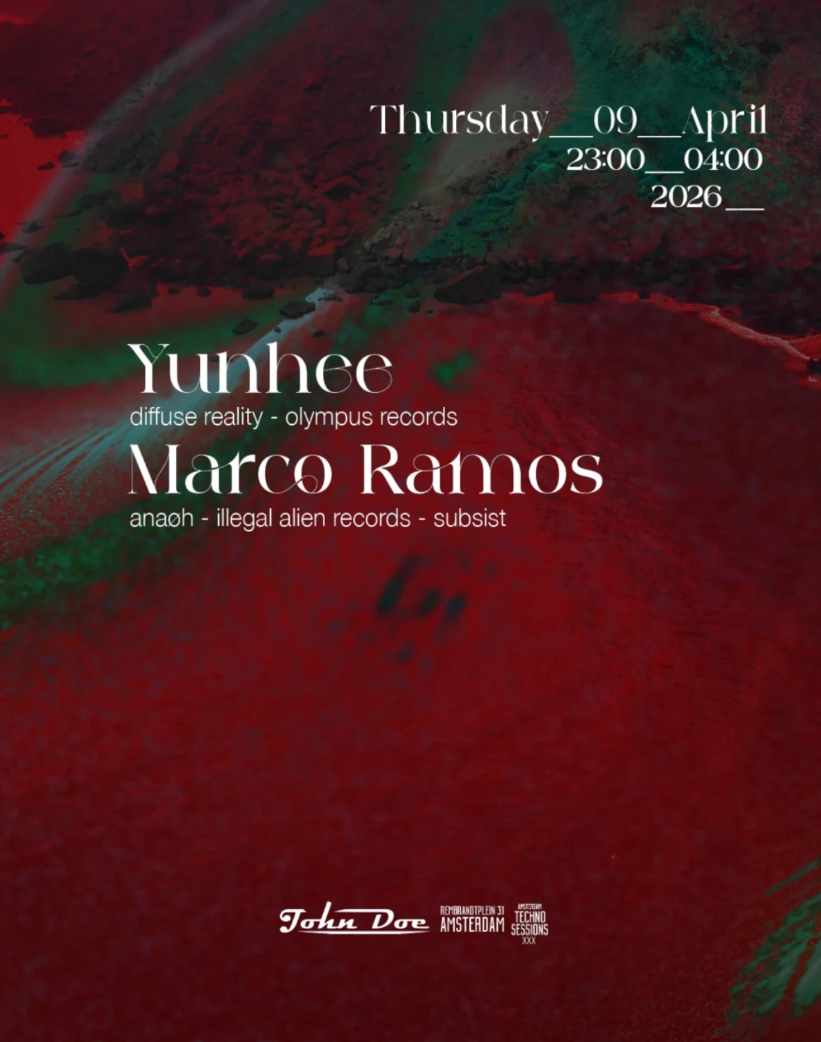 Amsterdam Techno Sessions W/ Yunhee & Marco Ramos W15