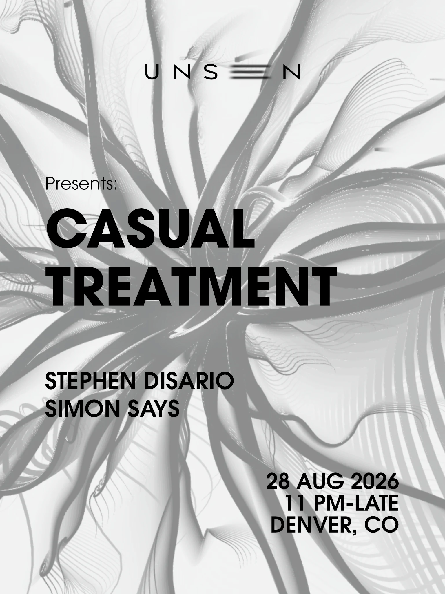 Unseen Presents: Casual Treatment + Stephen Disario