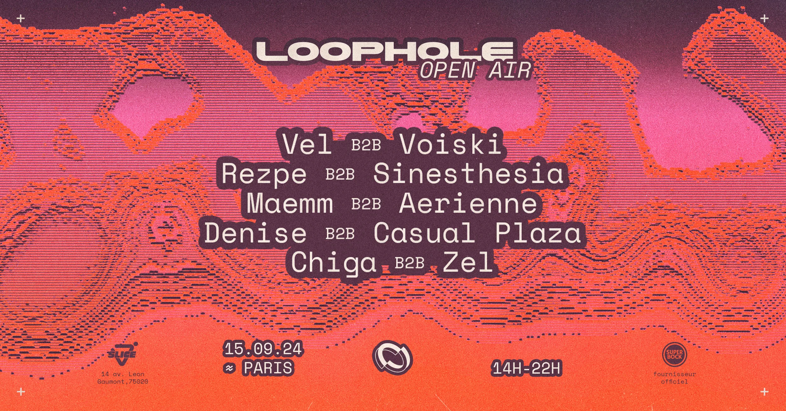 Slice Openair X Loophole: Vel B2b Voiski, Maemm B2b Aérienne