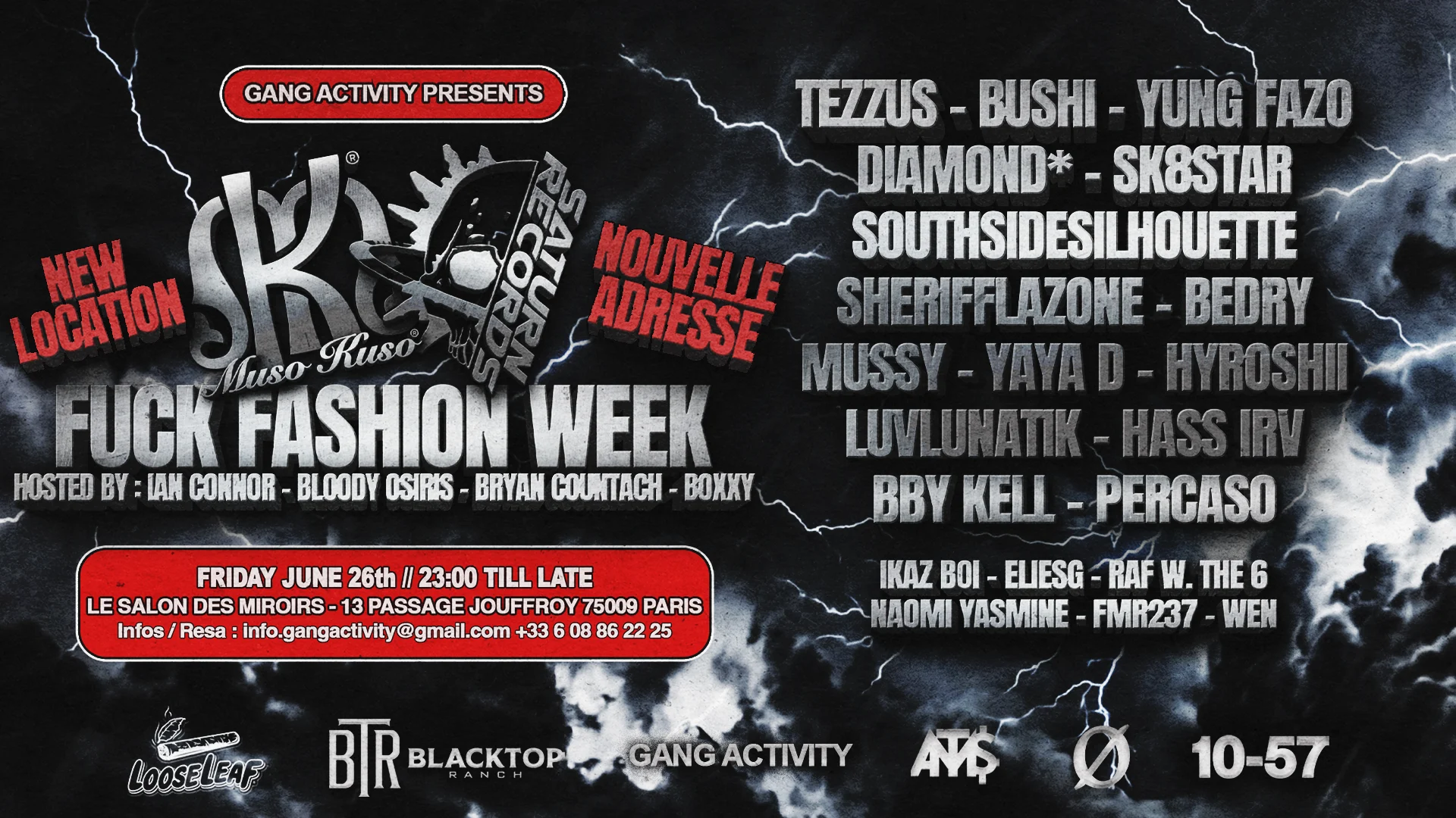 Fuck Fashion Week X Muso Kuso X Saturn