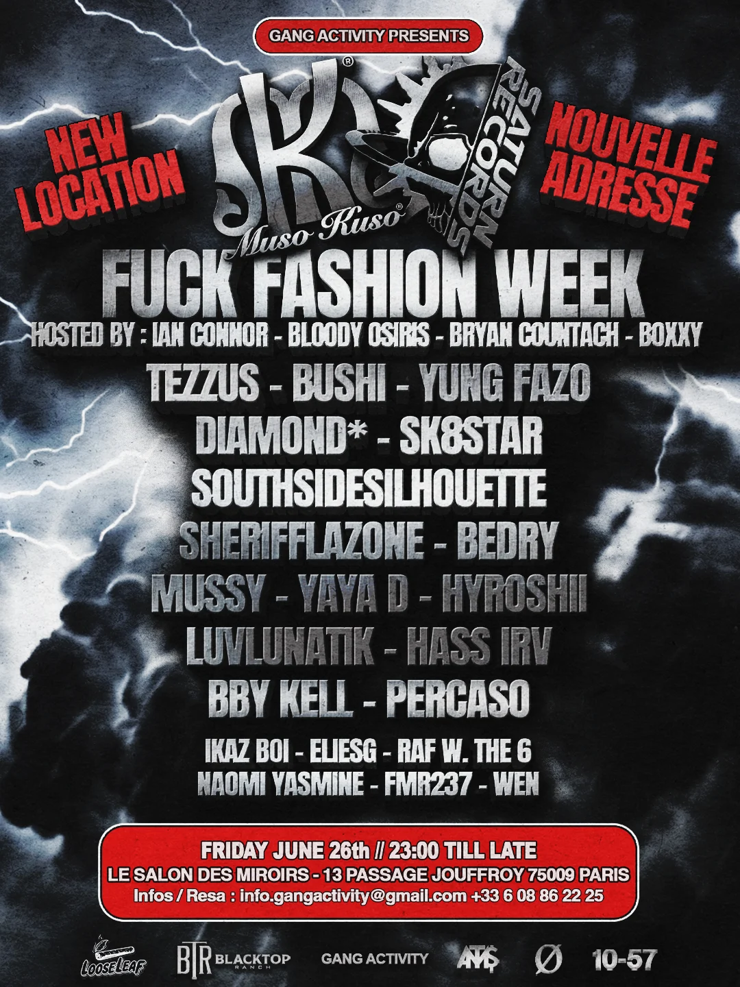 Fuck Fashion Week X Muso Kuso X Saturn