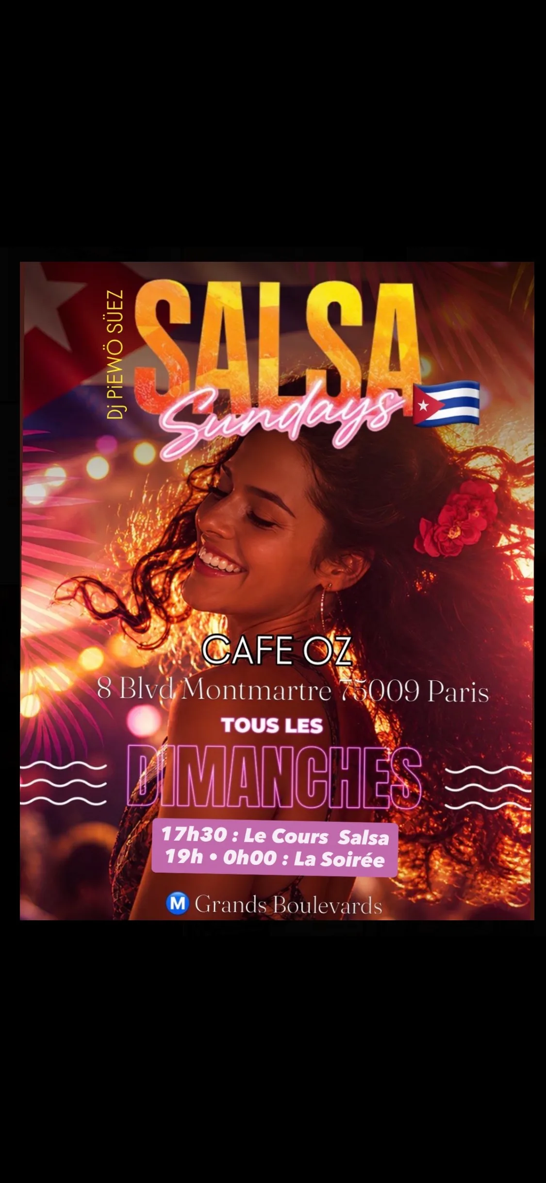 Dimanche / Cours & Soiree Salsa Paris