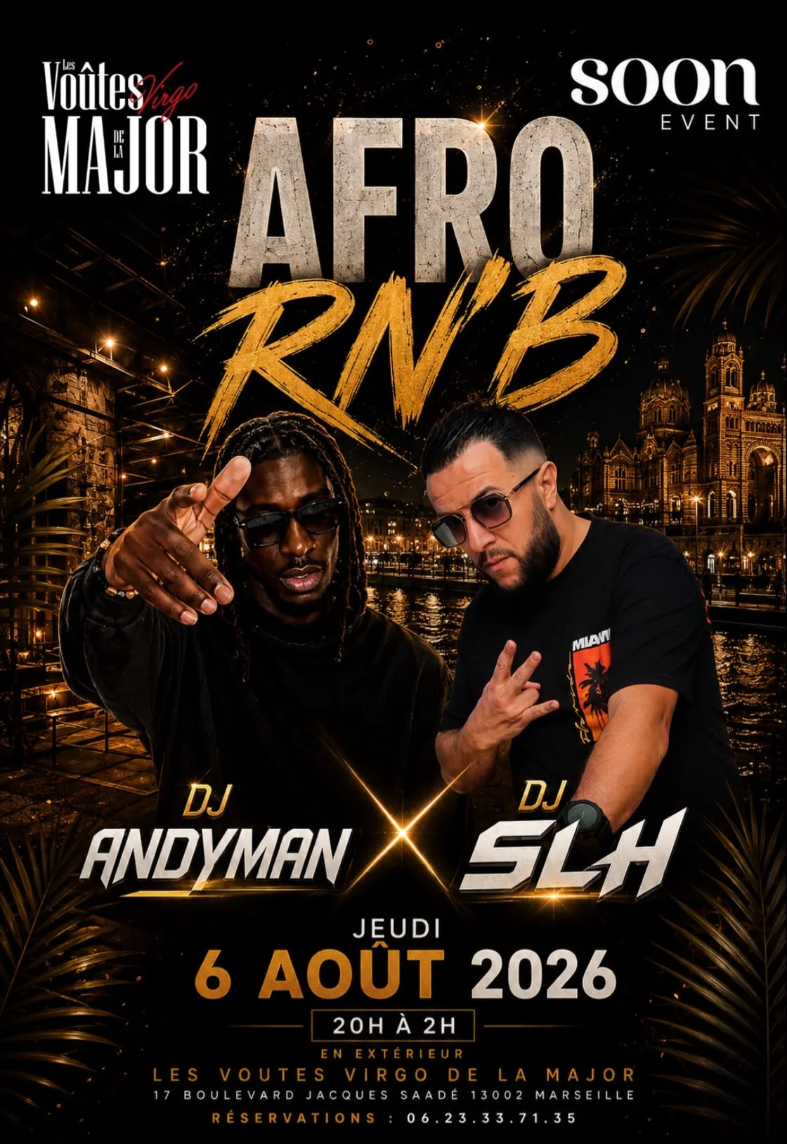 Afro & Rn’B - Dj Slh X Dj Andyman - Entrée Gratuite