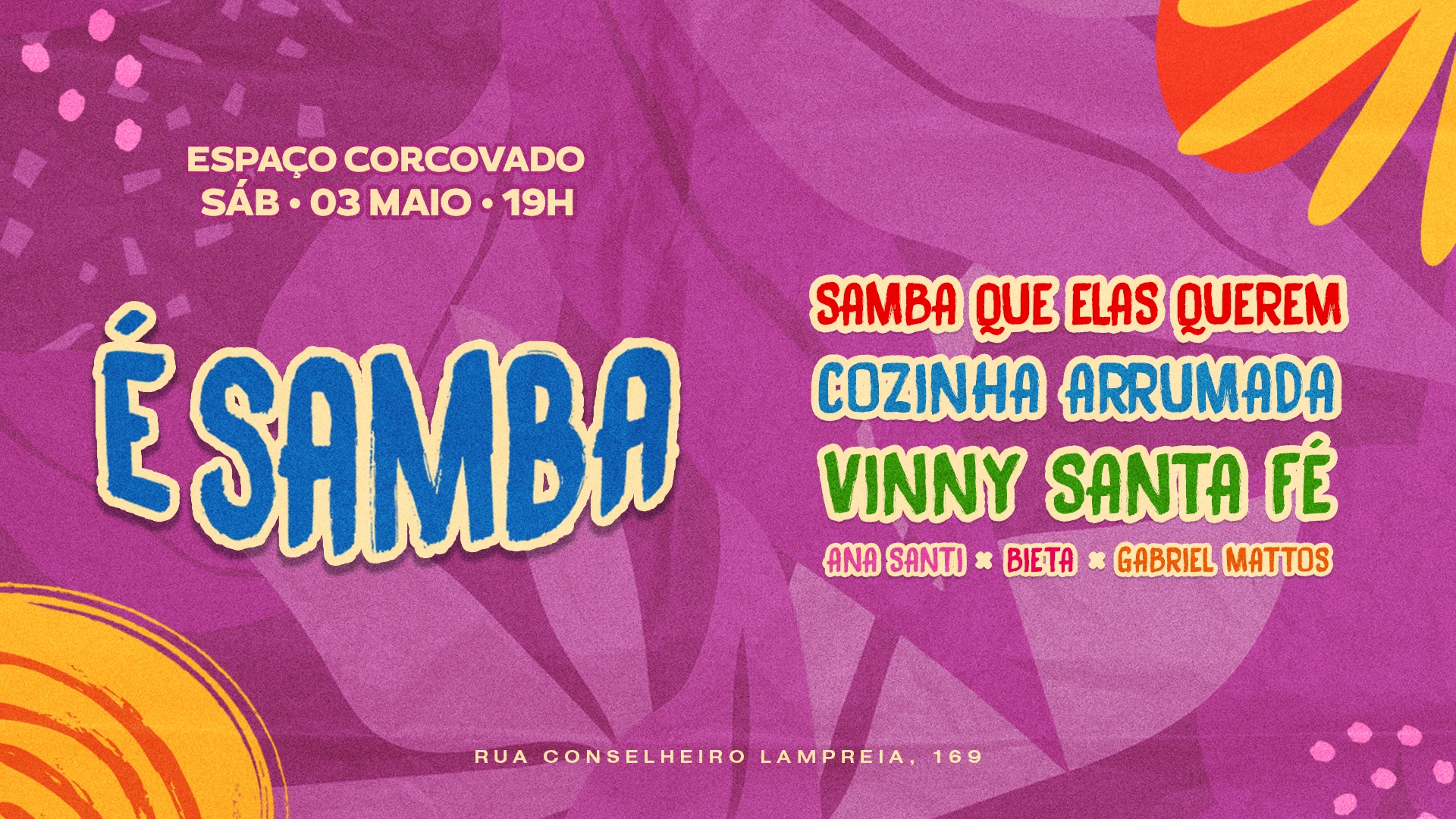 É Samba | 03/05 | Cozinha, Sqeq, Vinny Santa Fé E Dj’S