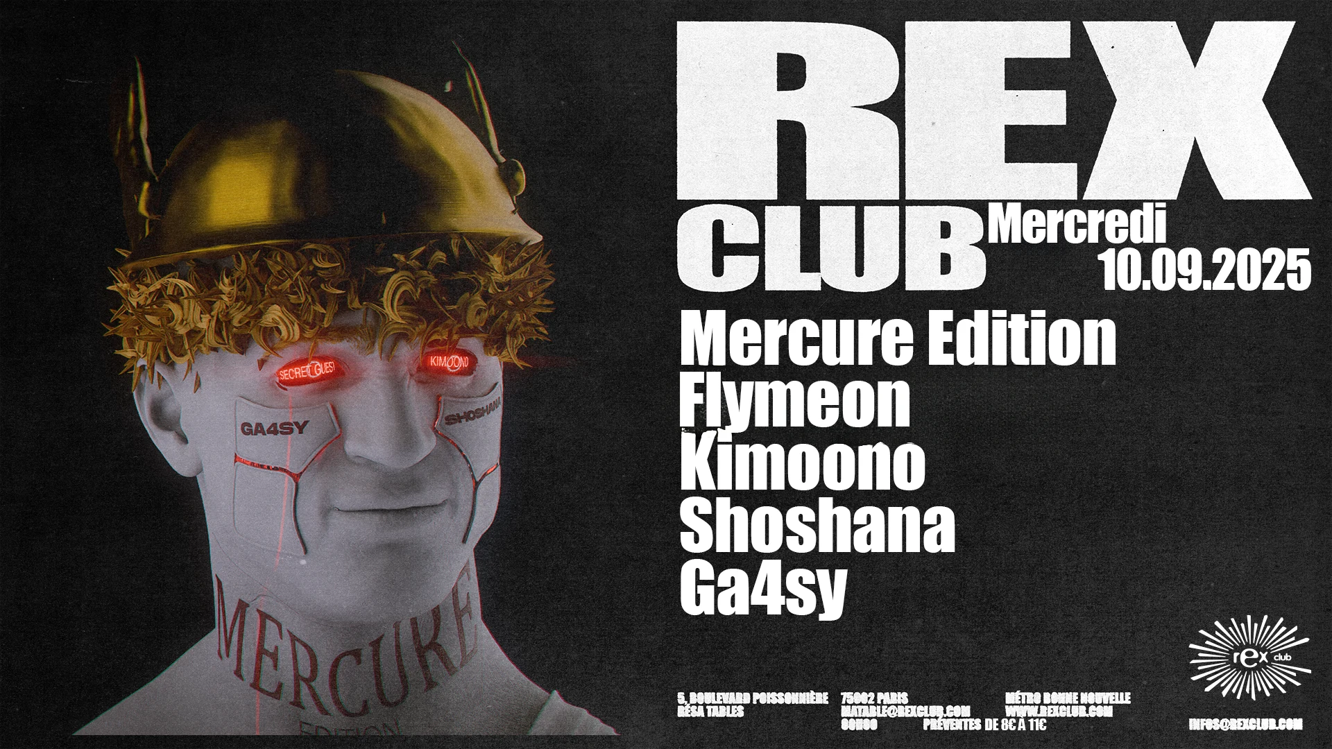 Olympe Rave Mercure Édition Flymeon, Kimoono,Shoshana, Ga4sy