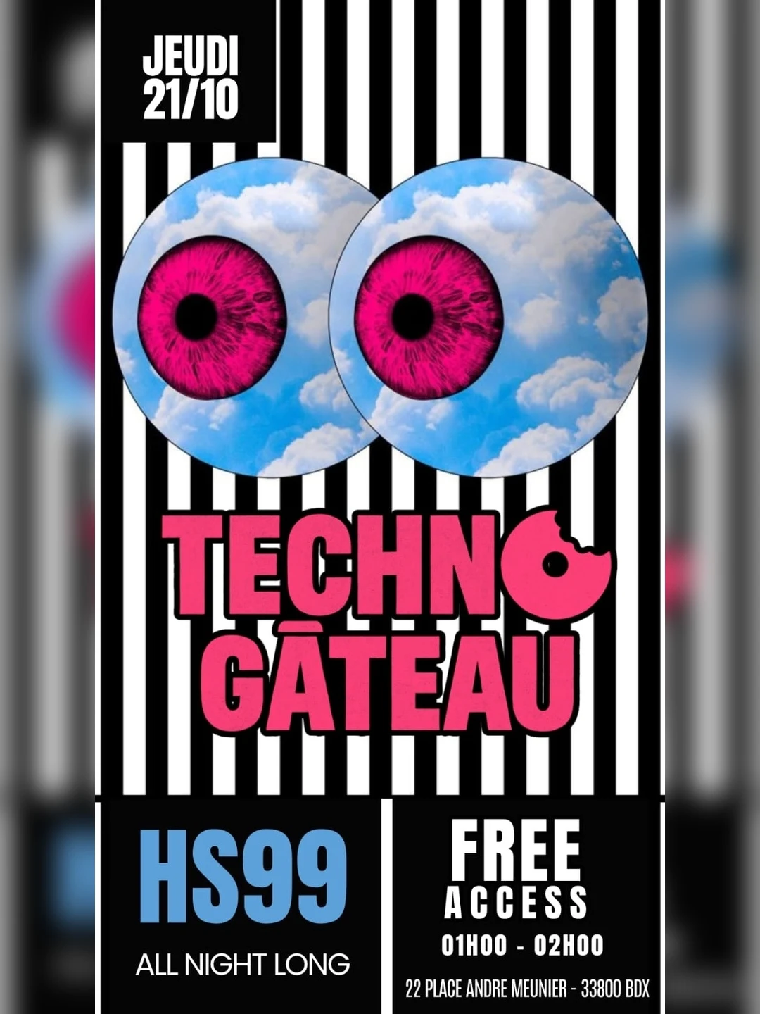 Techno Gâteau - Free Entrance - Ultra