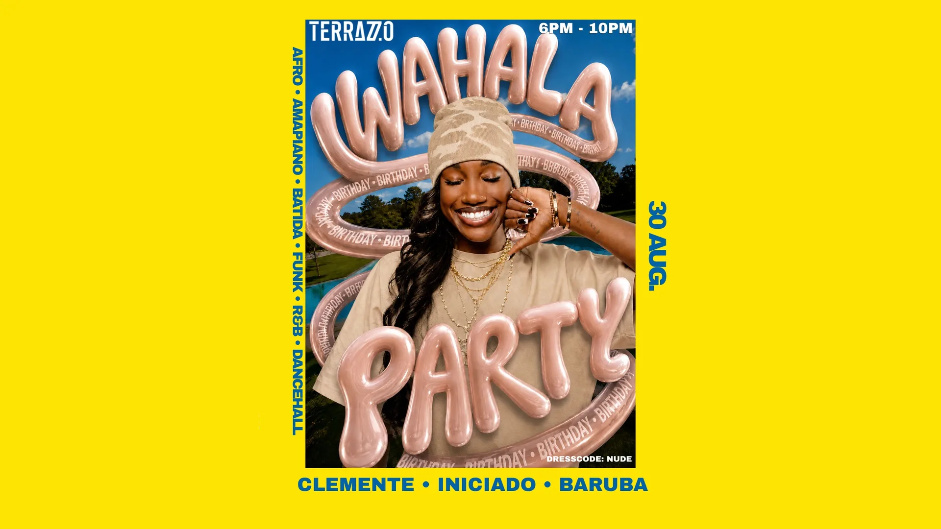 Wahala B.Day Terrazzo Sunset