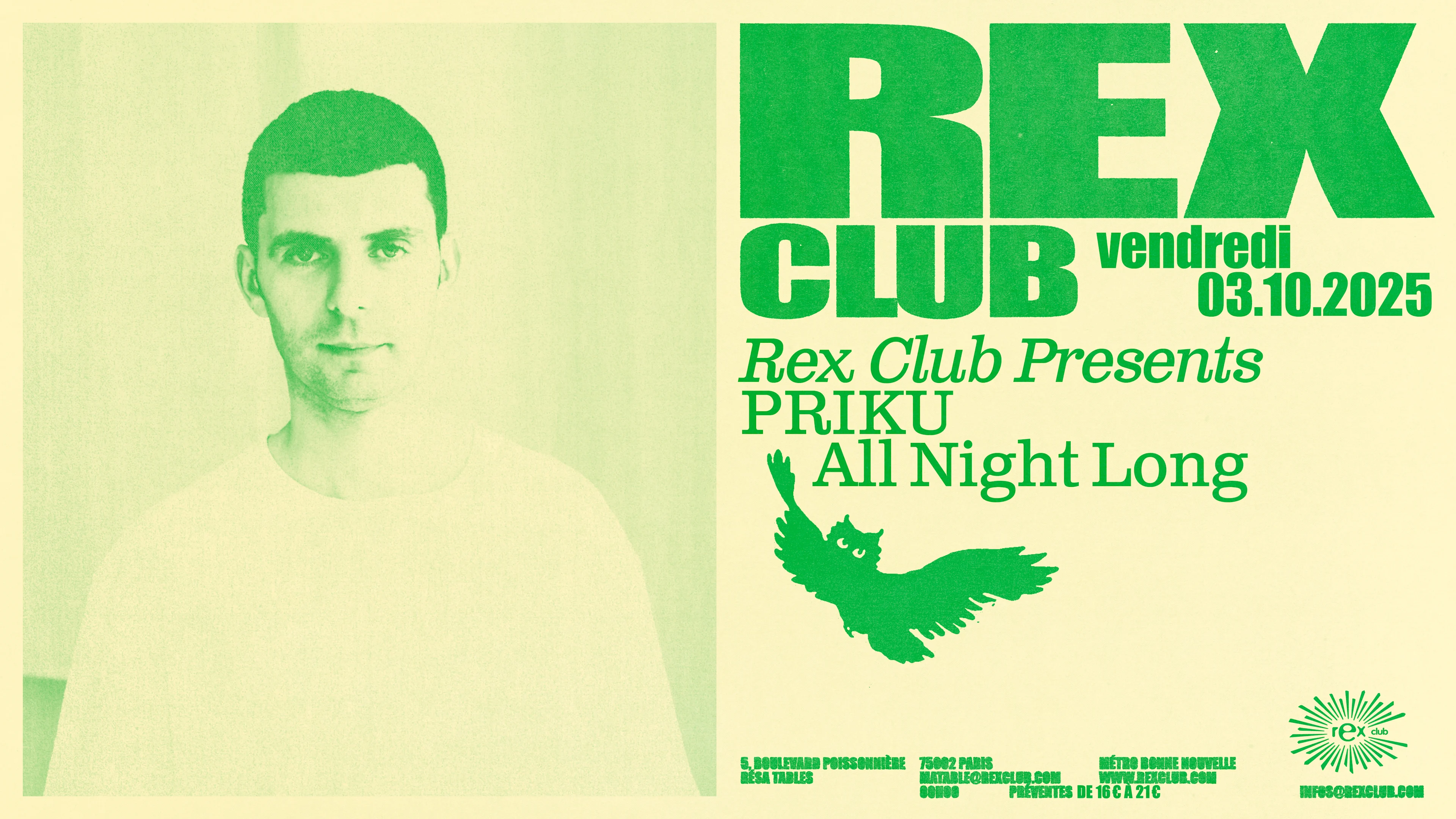 Rex Club Presents: Priku Anl