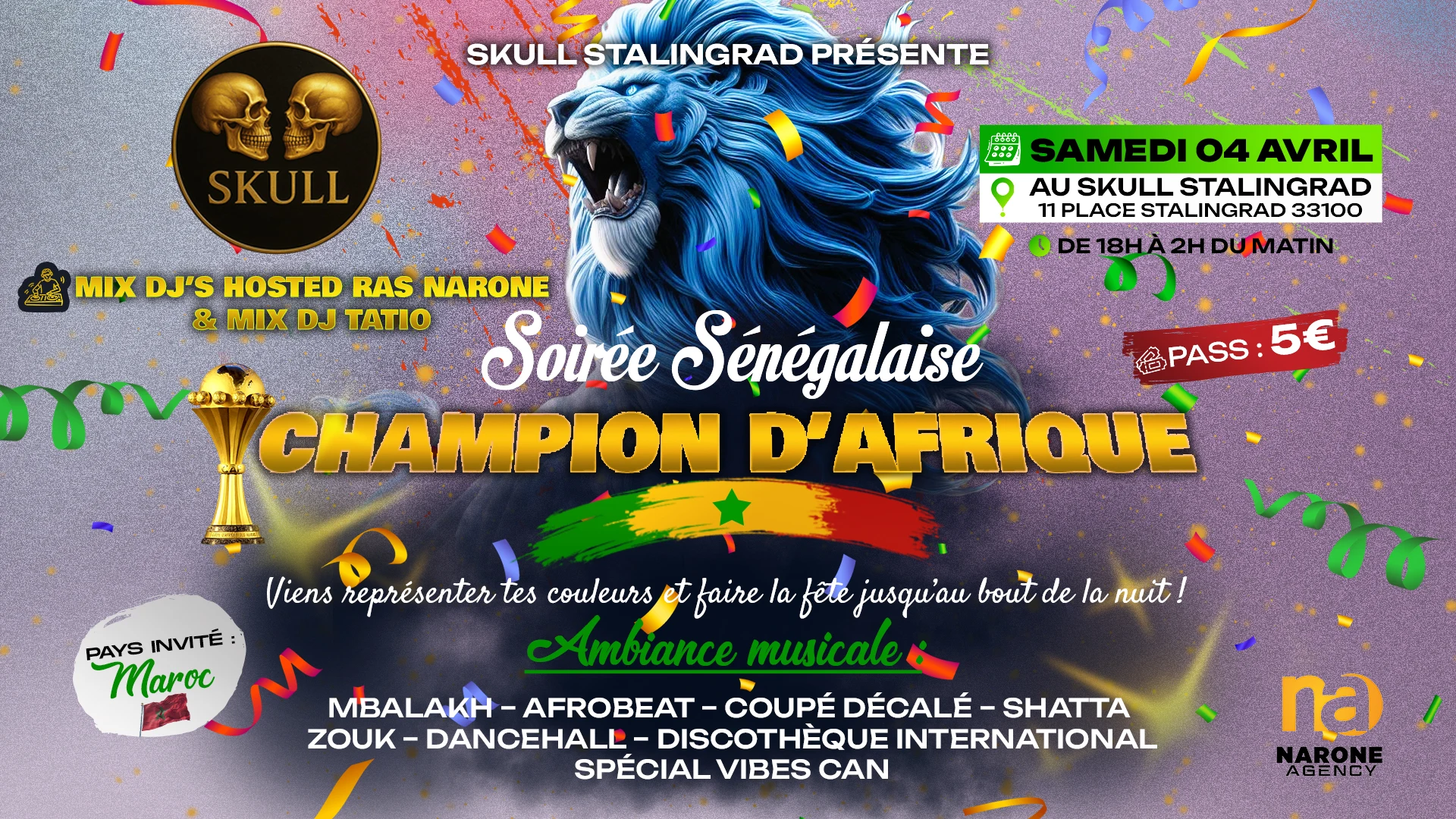Soiree Senegalaise - Champion D'afrique
