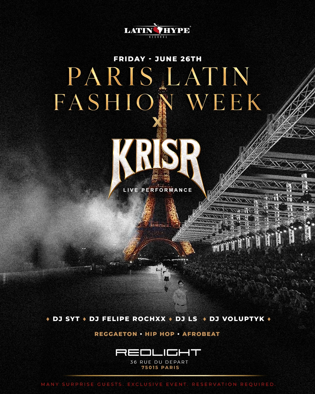 Paris Latin Fashion Week - Reggaeton / Hip Hop / Afrobeats