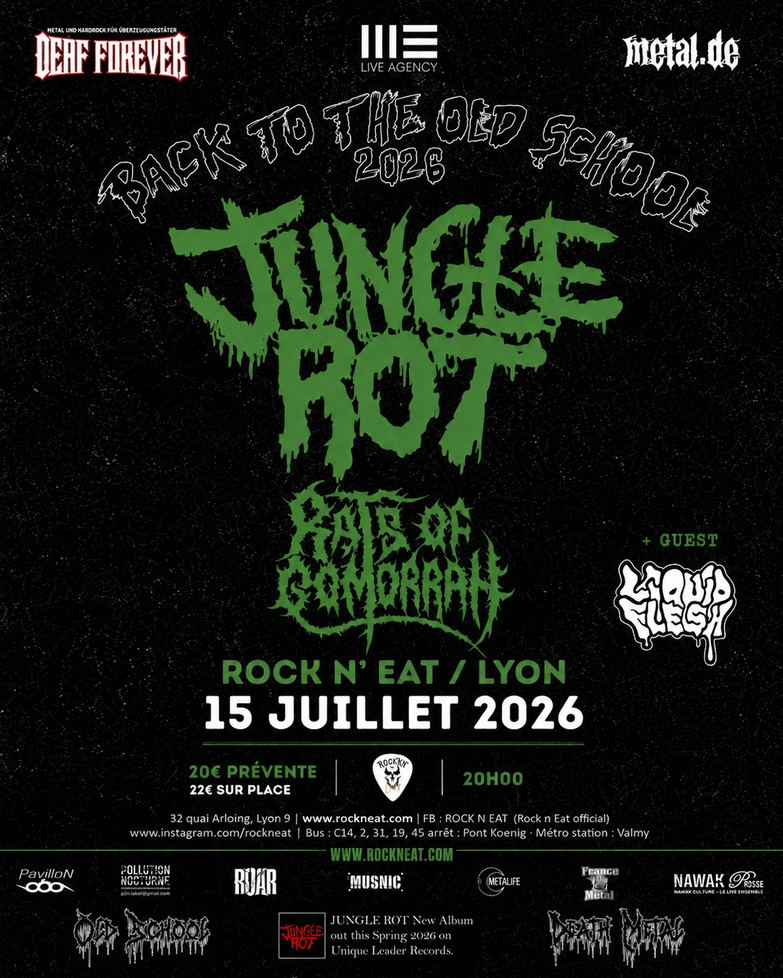 Jungle Rot + Rats Of Gomorrah + Guest Local