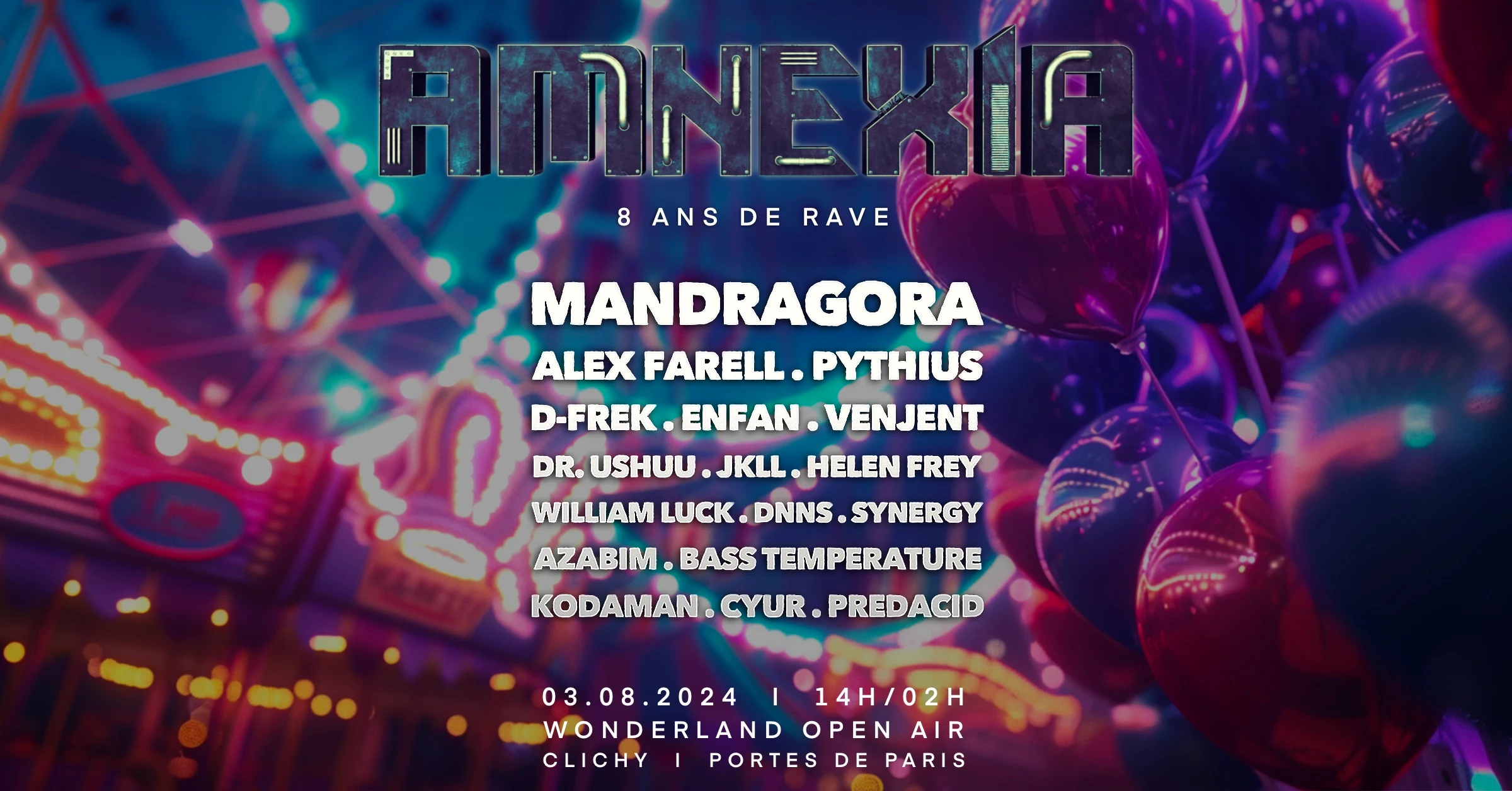 Amnexia Fête Ses 8 Ans De Rave