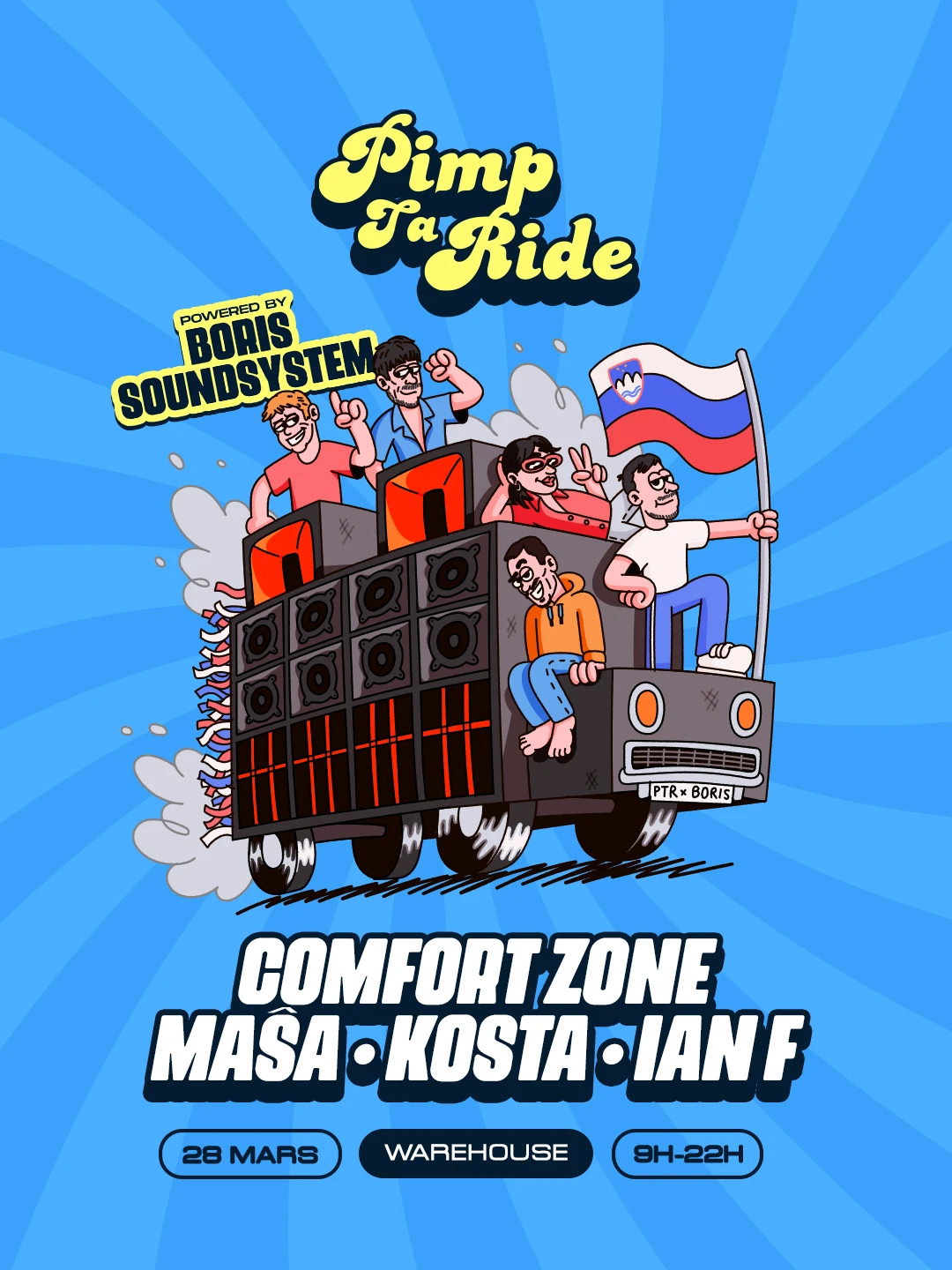 [After] Pimp Ta Ride • Comfort Zone, Masa, Kosta, Ian F