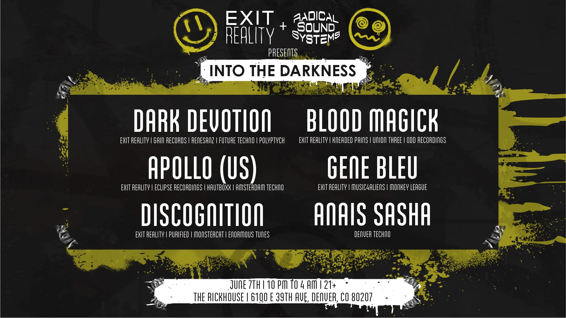 Into The Darkness - Exit Reality & Radical Sound Systems