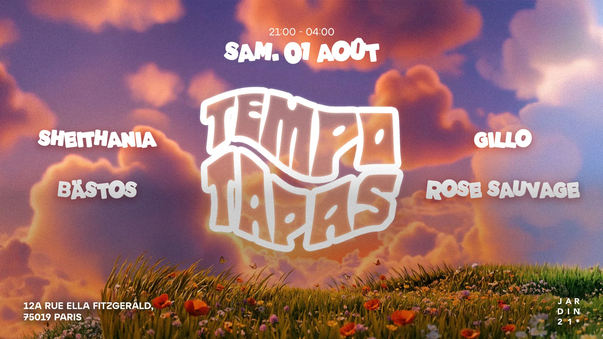 Tempo Tapas : Planche MIX  X Jardin21 - Dj Sets