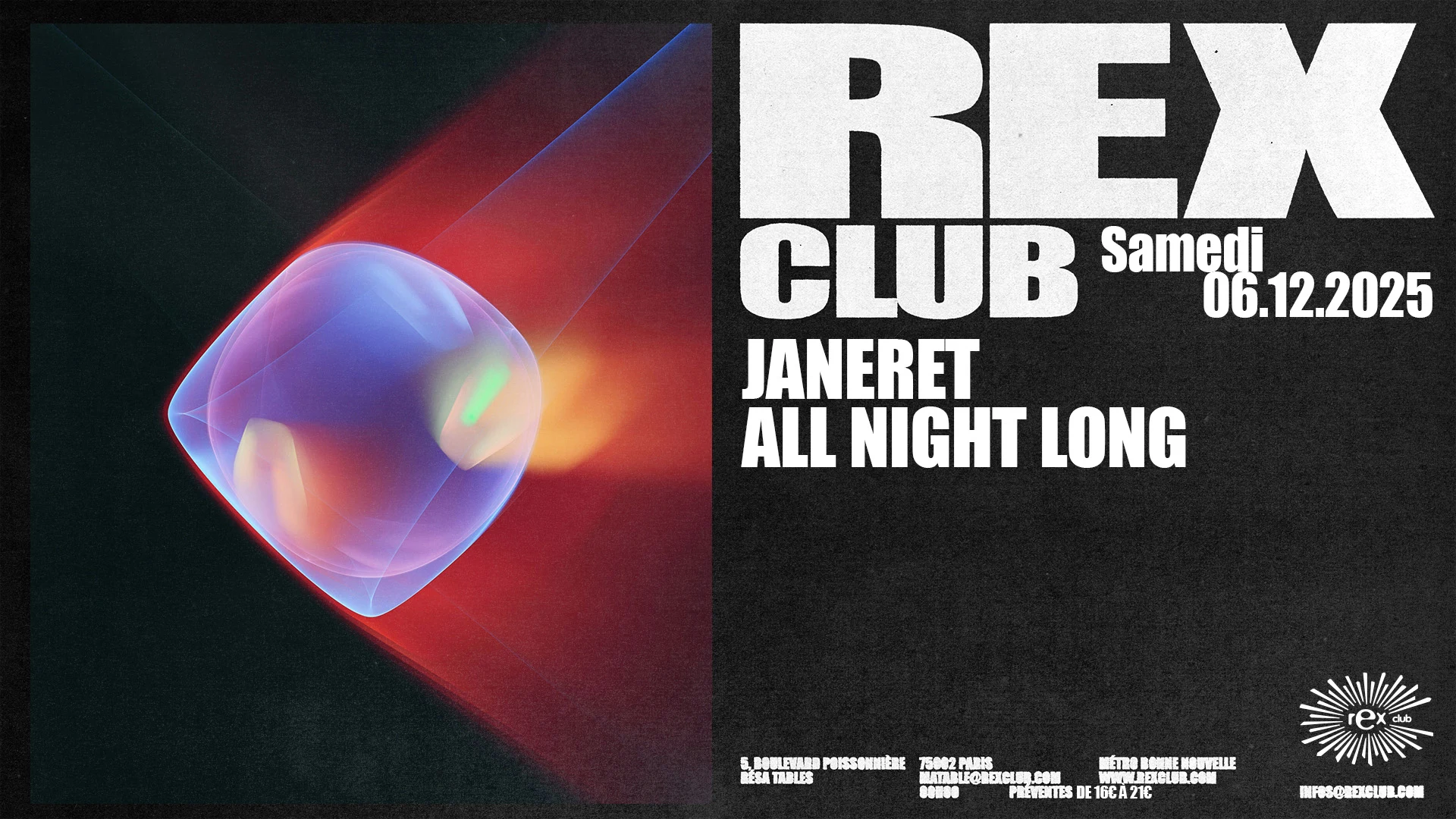 Rex Club Presents: Janeret All Night Long