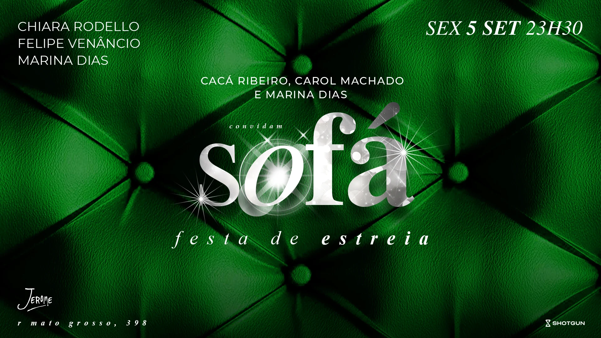Sofá (Estreia) 05/09 @ Club Jerome