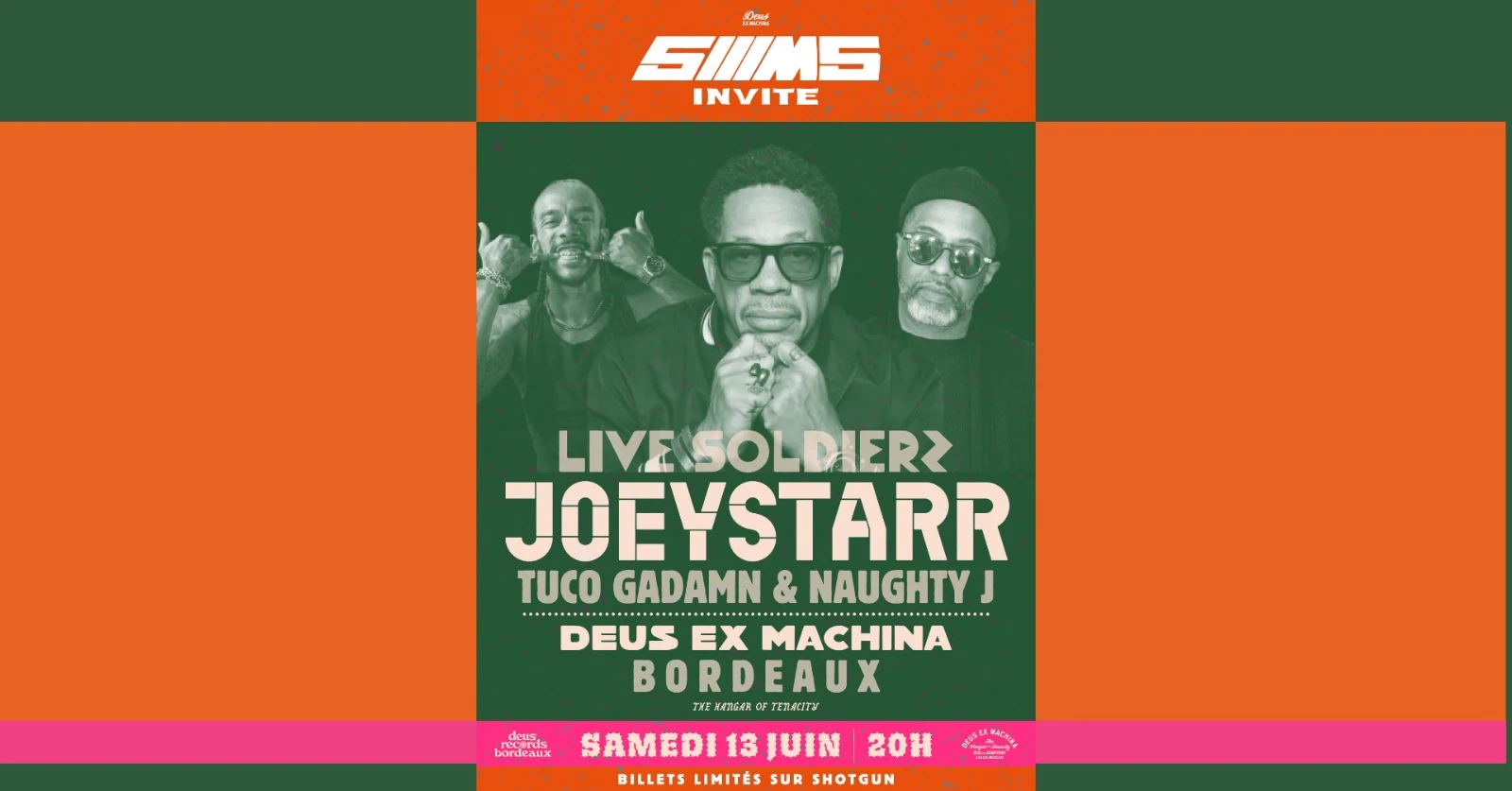 Sims Invite Live Soldierz: Joeystarr +Tuco Gadamn +Naughty J