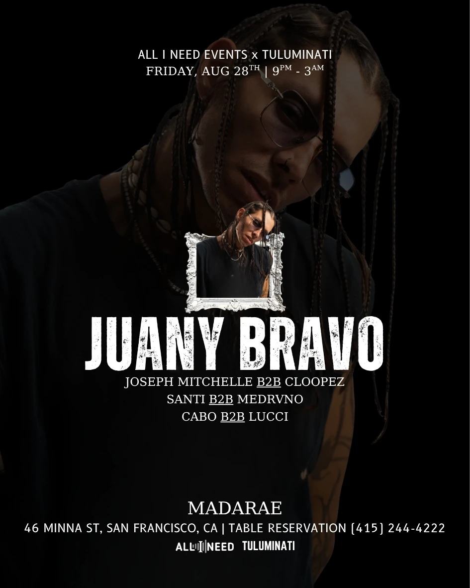 Juany Bravo (Latin Afro & Mediterranean Afro) At Madarae