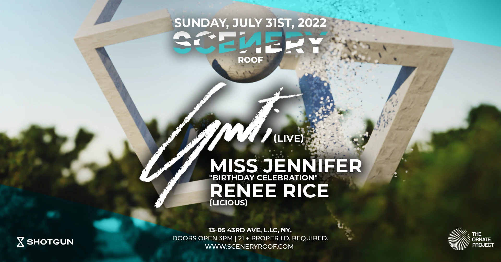 Scenery Roof: Guti (Live), Miss Jennifer & Renee Rice