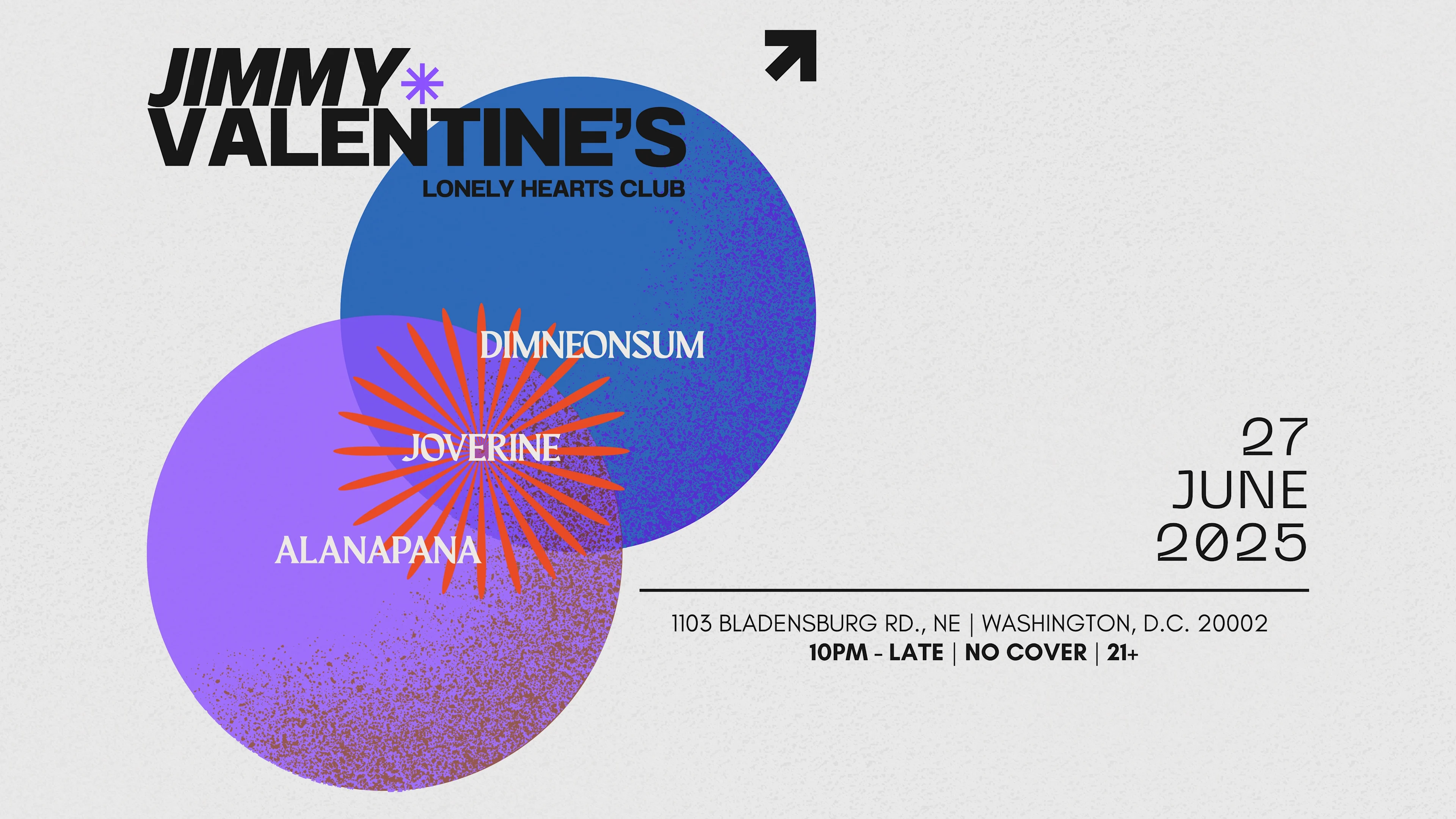Friday Frequencies @ Jvlhc: Dimneonsum, Joverine & Alanapana