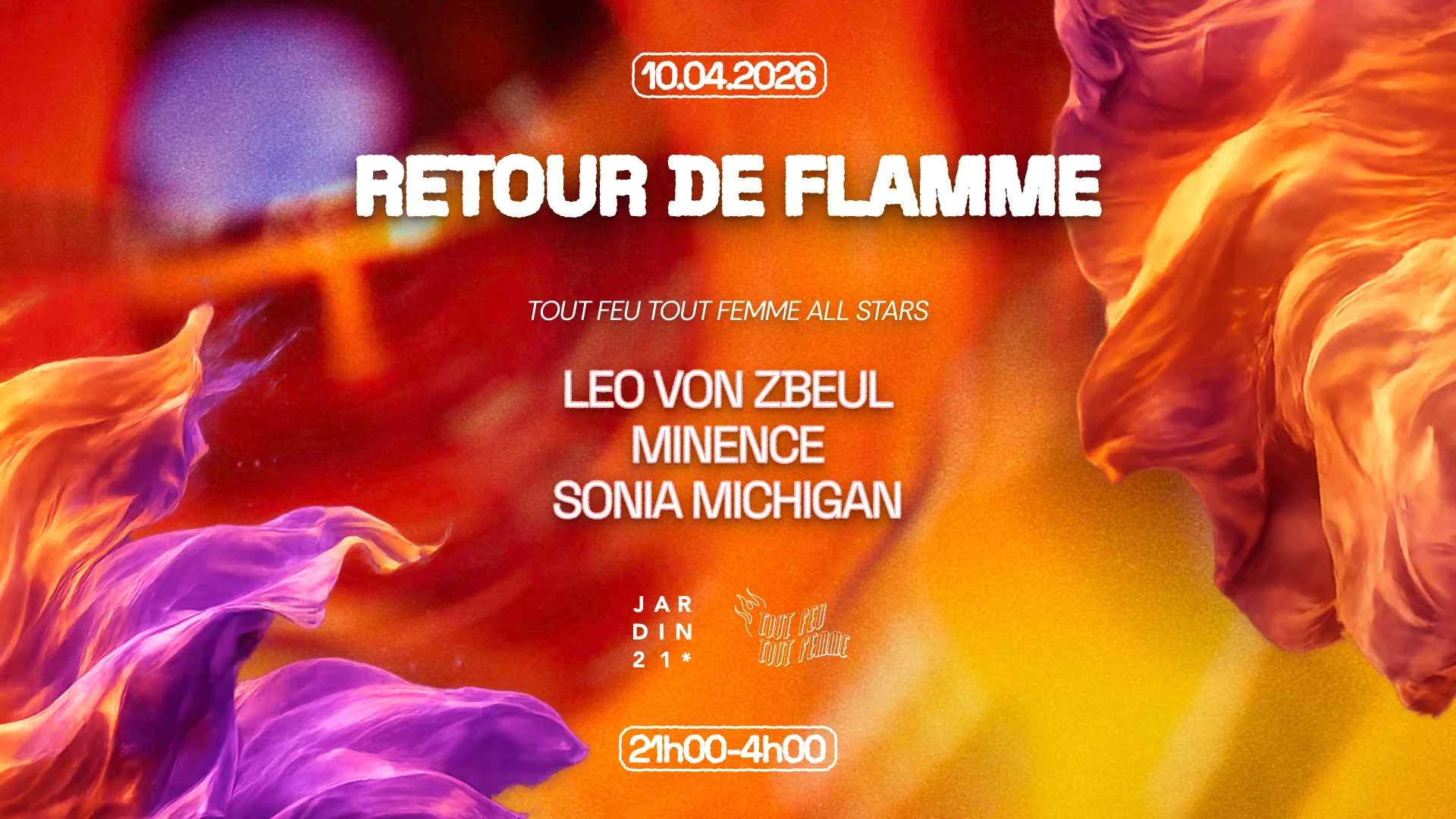 Tout Feu Tout Femme X Jardin21 ~ Dj Sets