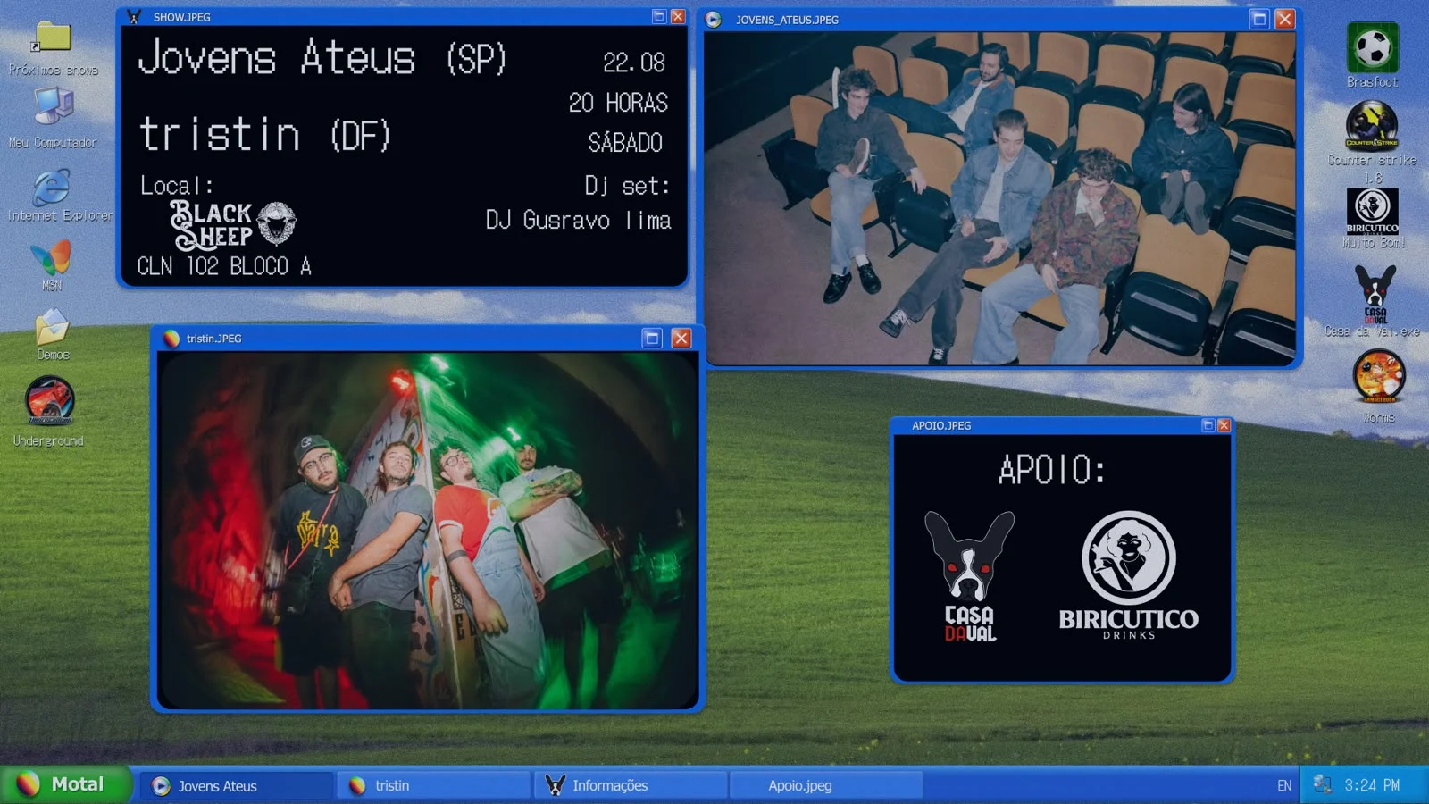 Baile Punk Com Jovens Ateus
