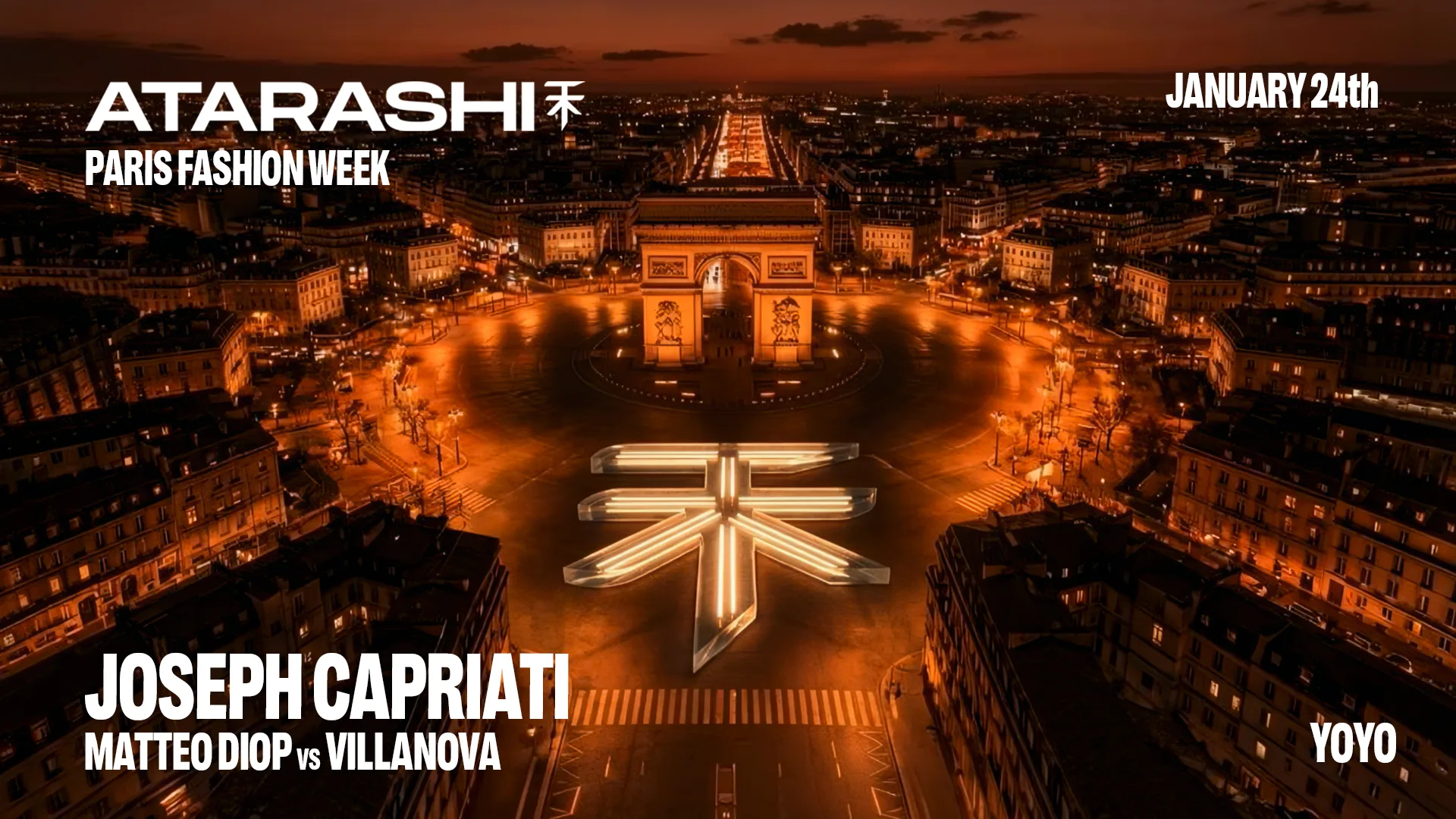 Atarashi: Joseph Capriati, Matteo Diop & Villanova