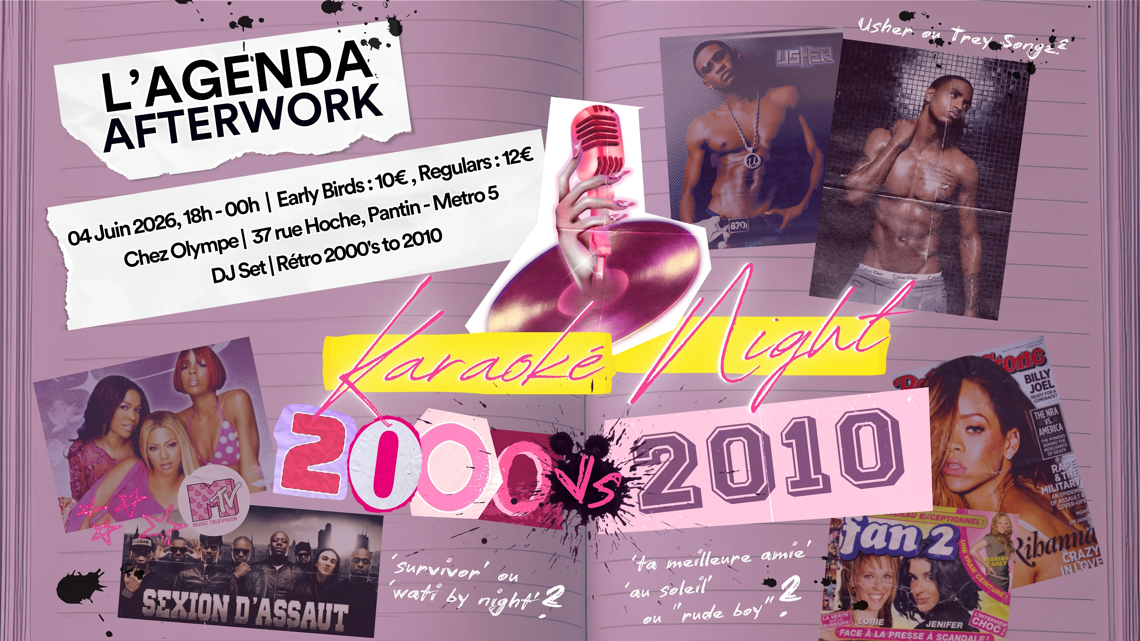 L'agenda Afterwork - Karaoke Night "Années 2000 Vs 2010"