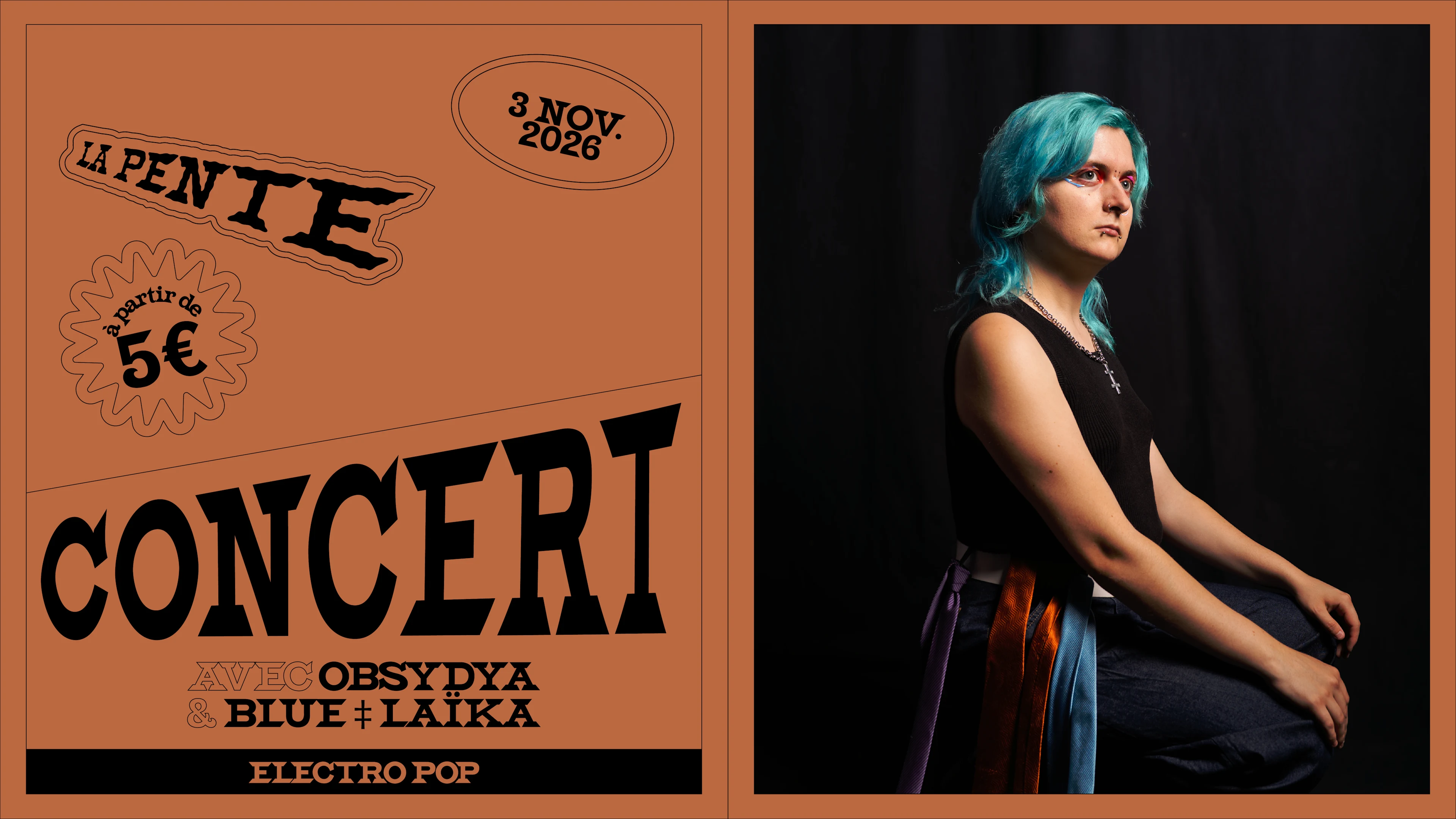 Concert : Blue Laïka & Obsydya [Electropop]