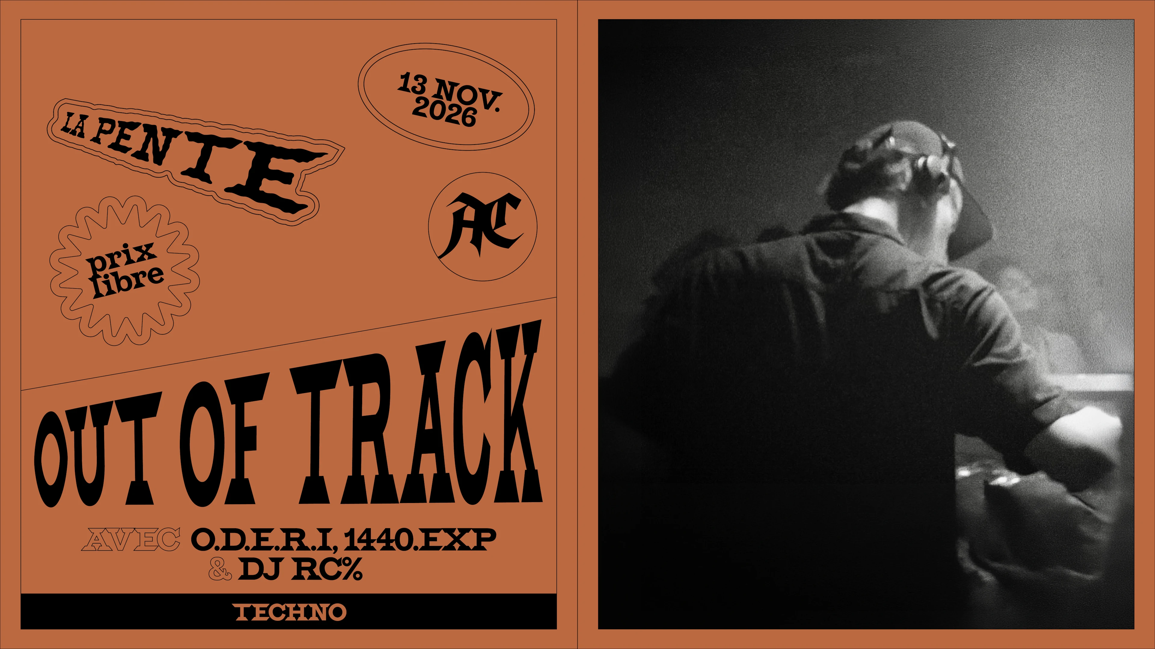 Out Of Track W/ O.D.E.R.I, 1440.Exp & Dj Rc% [Techno]
