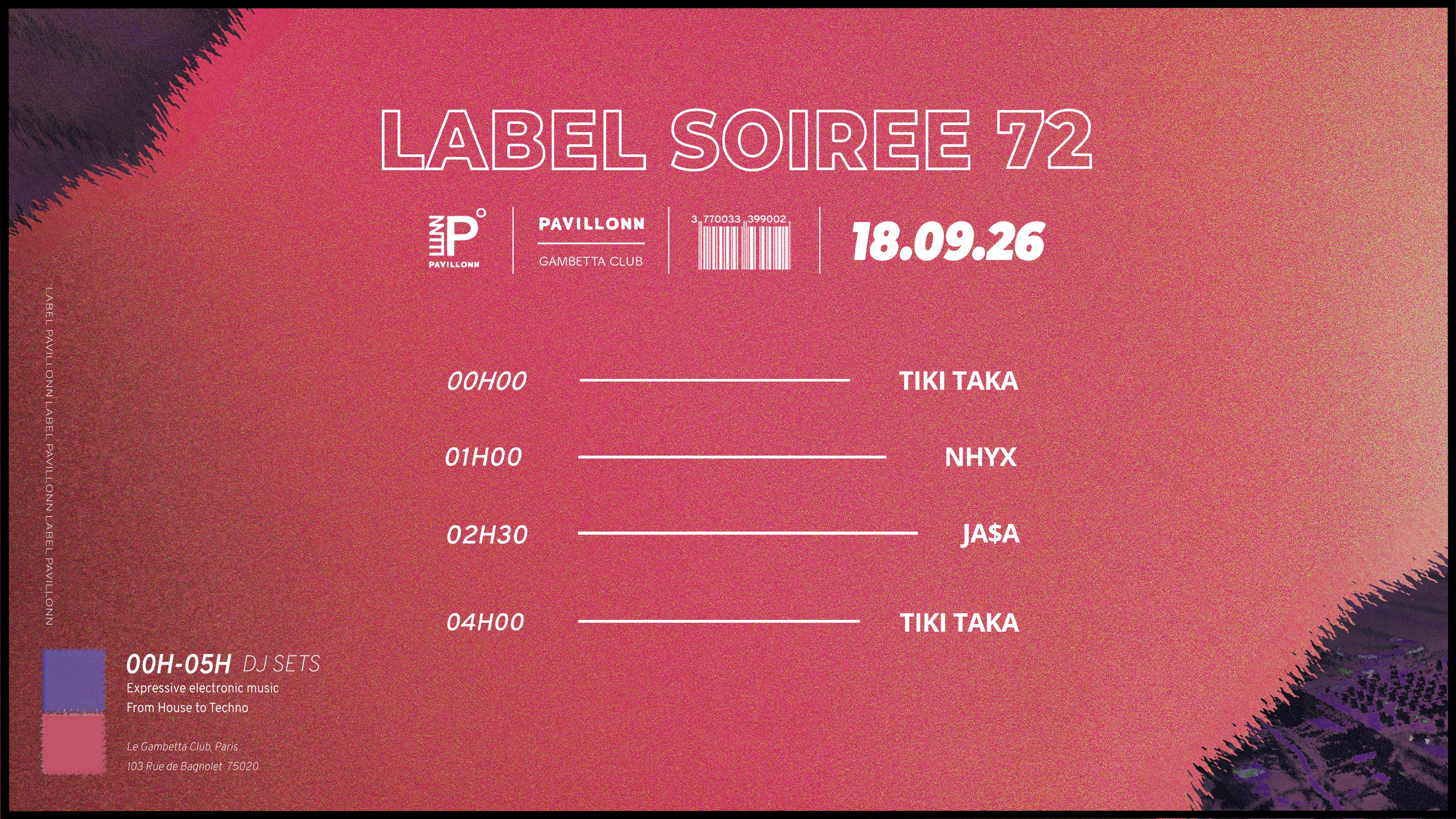 Pavillonn Label Soirée Club