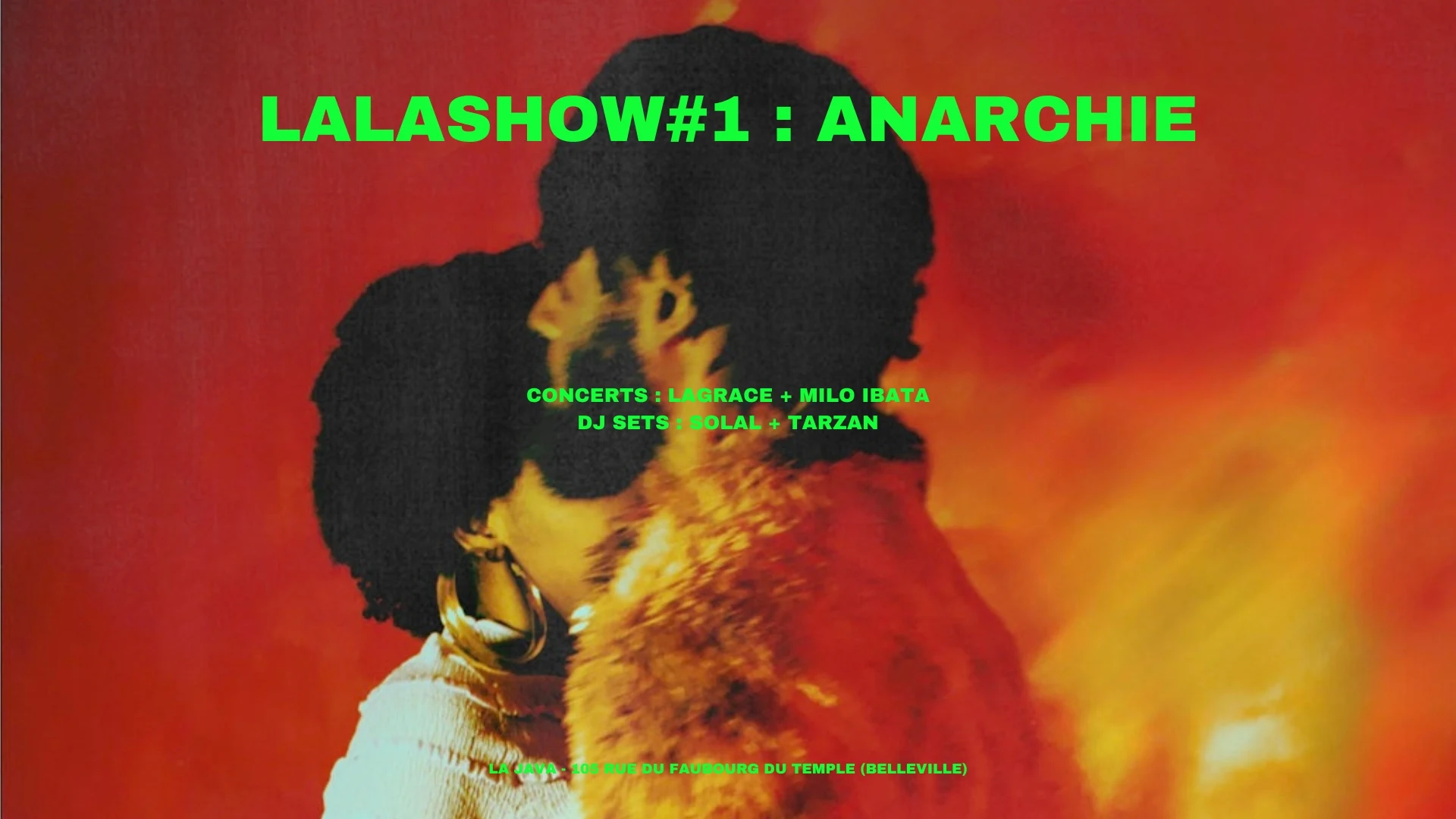 Concert Anarchie : Lagrace + Milo Ibata At La Java
