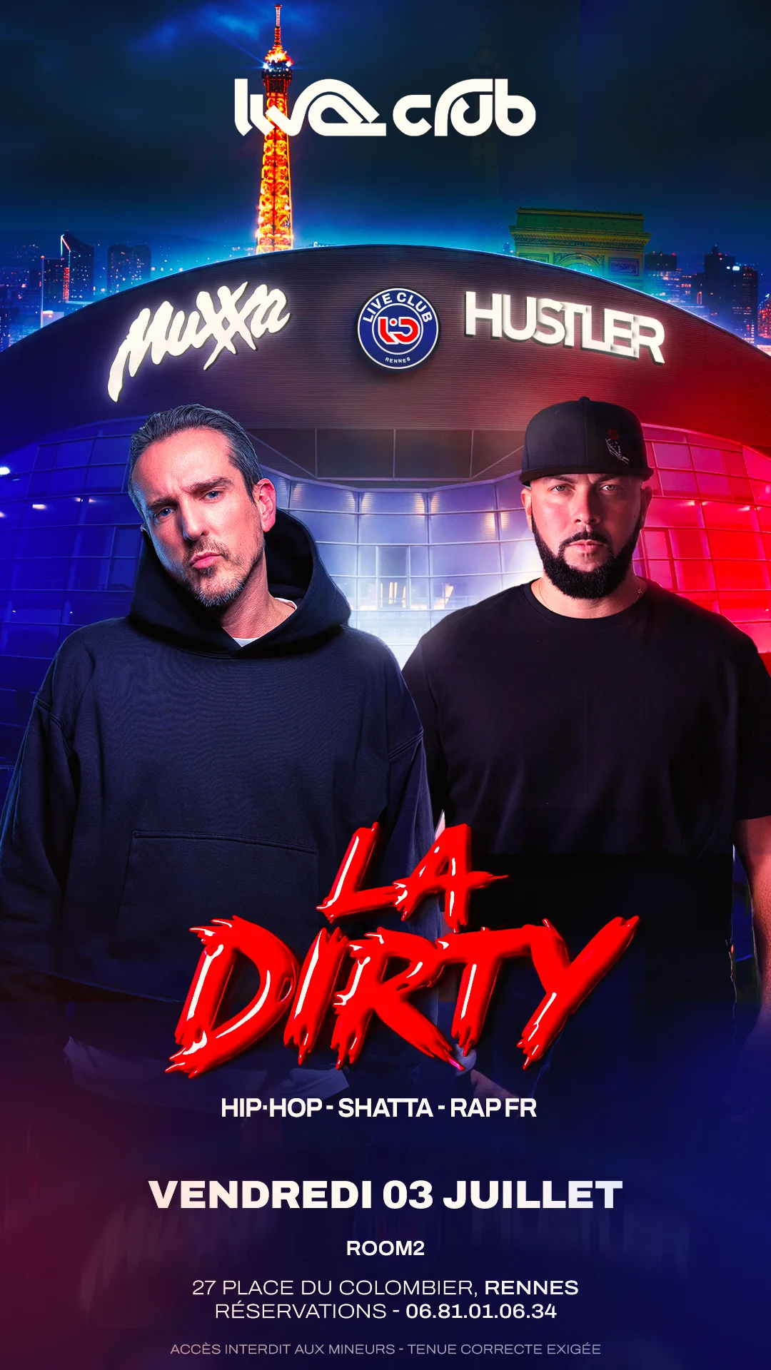 La Dirty : Cayz'm (R1) + Muxxa & Hustler (R2)