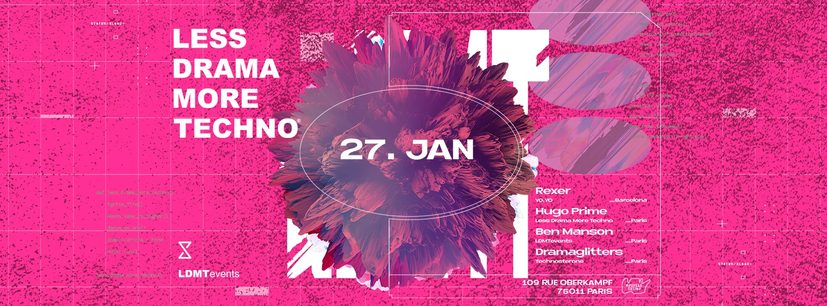 Less Drama More Techno #45 [Billets Sur Place Uniquement]