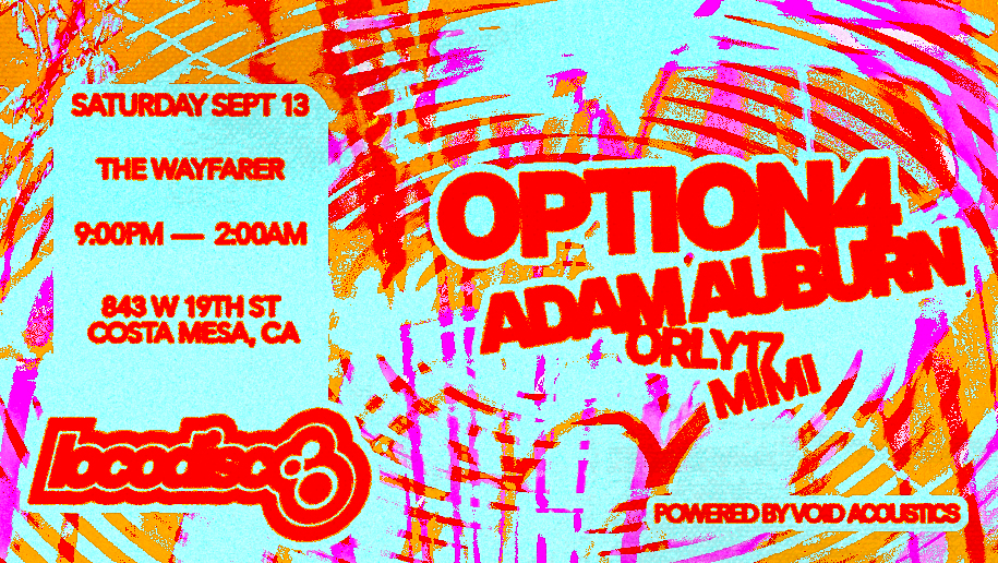 Loco Disco Presents Option4 & Adam Auburn
