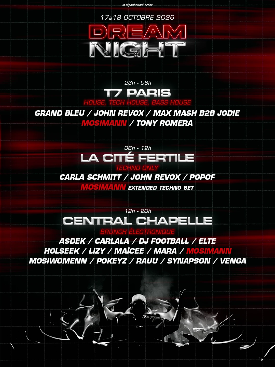 Mosimann : Dream Night — T7+ Cité Fertile+ Central Chapelle